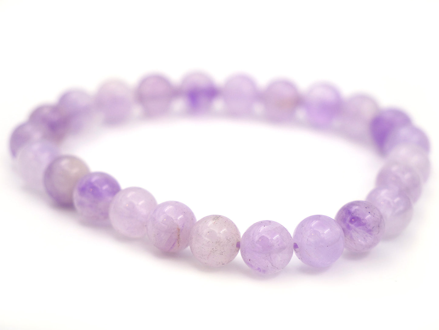 Bracelet en améthyste lavande - 8mm