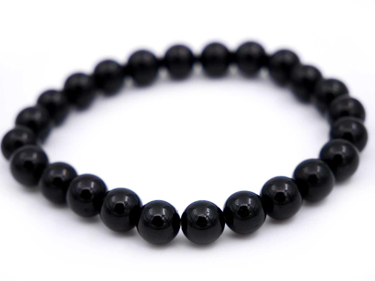 Bracelet en tourmaline noire - 8mm