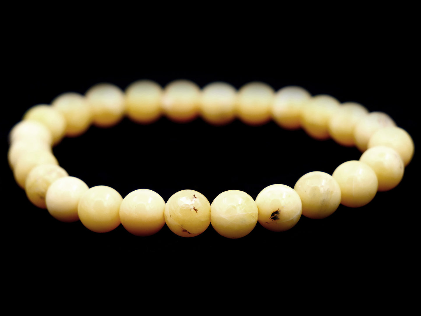 Bracelet en opale miel - 8mm