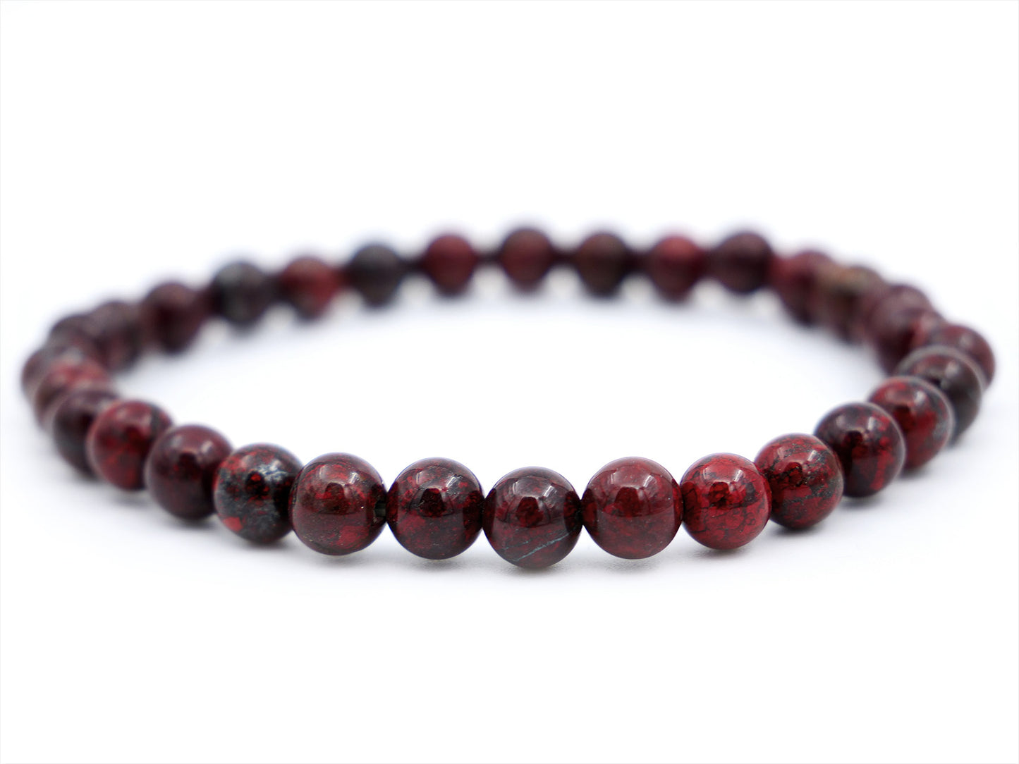 Bracelet en jaspe brèche - 6mm