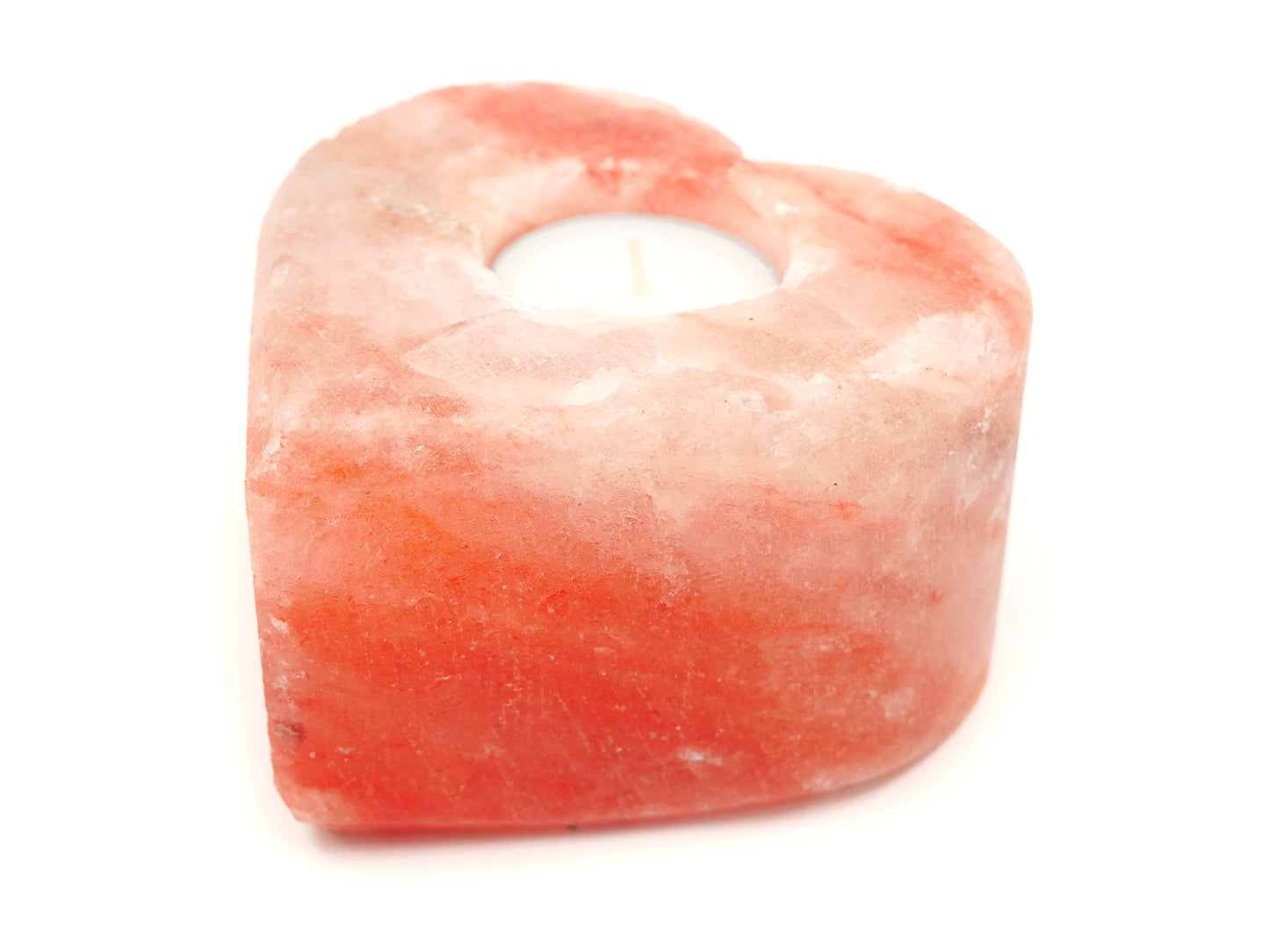Bougeoir en sel de l'Himalaya - Coeur