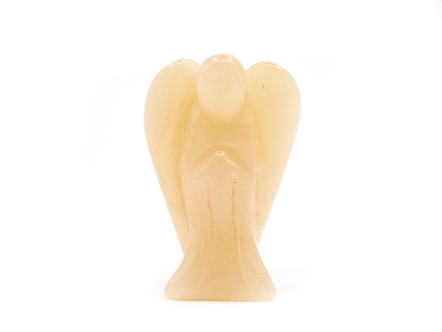 Ange en calcite orange