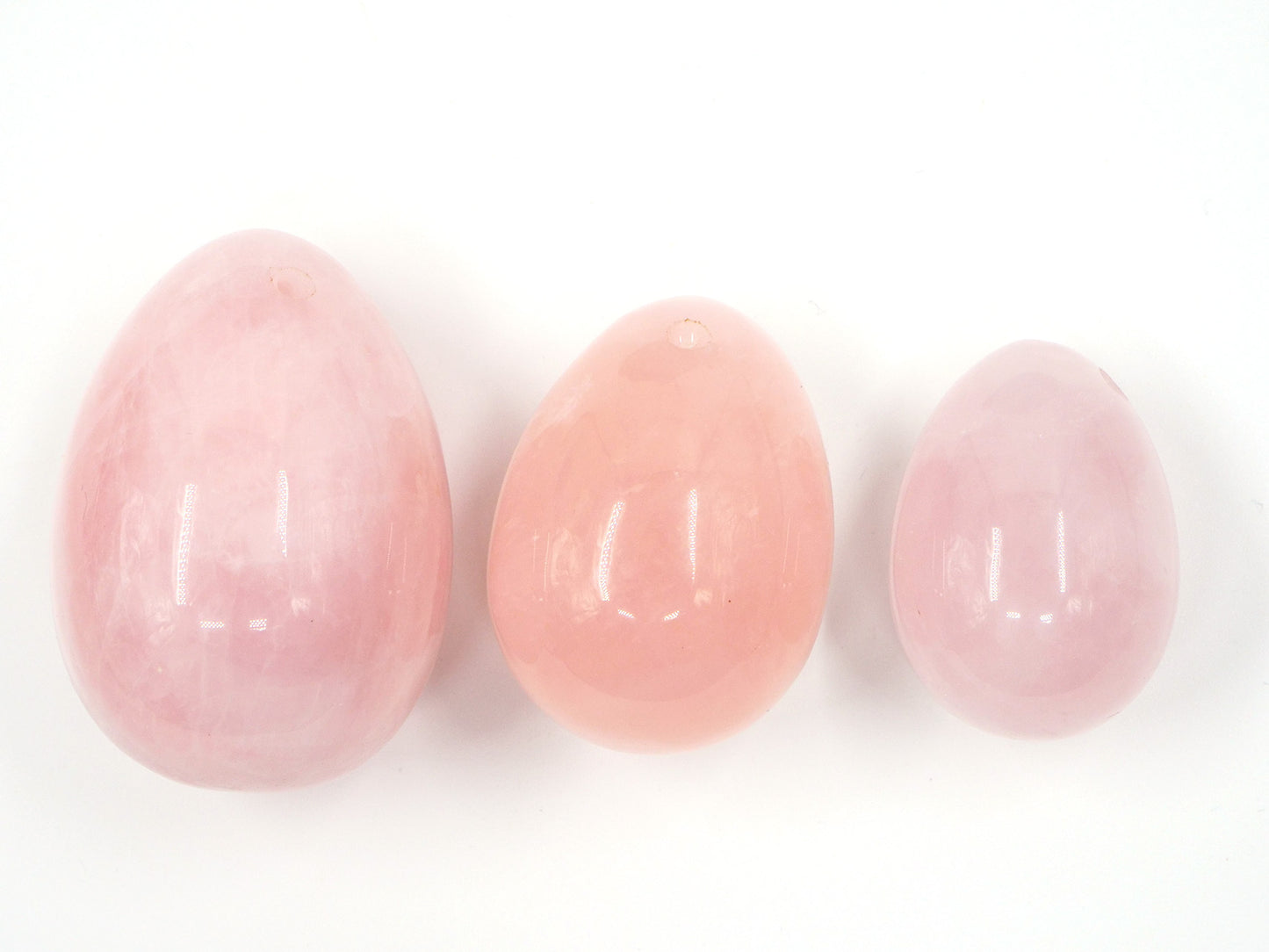 Oeuf de Yoni - Quartz rose - Set 3 tailles