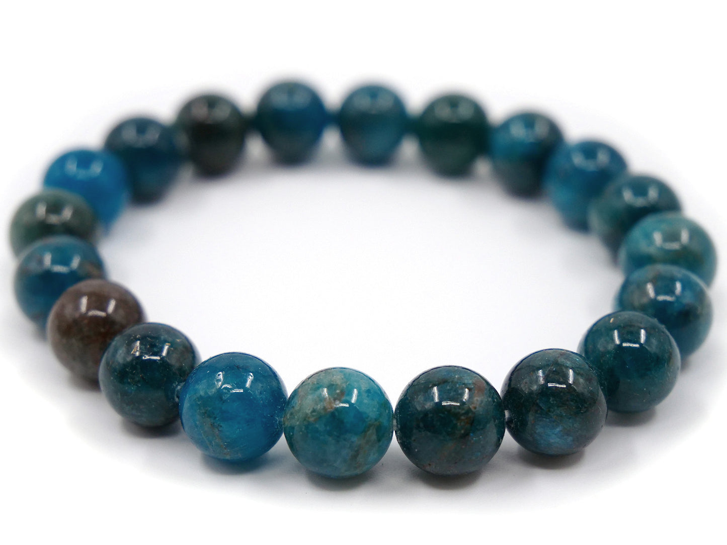 Bracelet en apatite bleue - 10mm