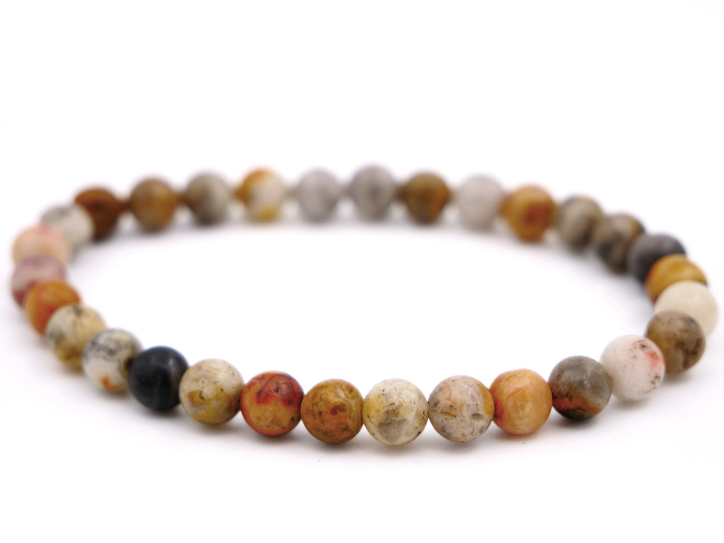 Bracelet en agate crazy lace - 6mm