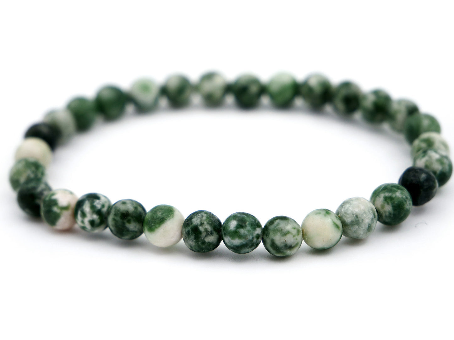 Bracelet en agate d'arbre - 6mm