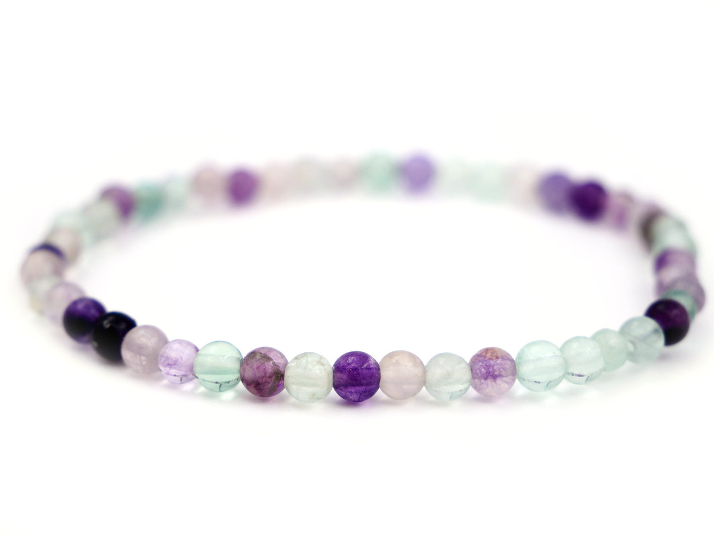 Bracelet en fluorite - 4mm