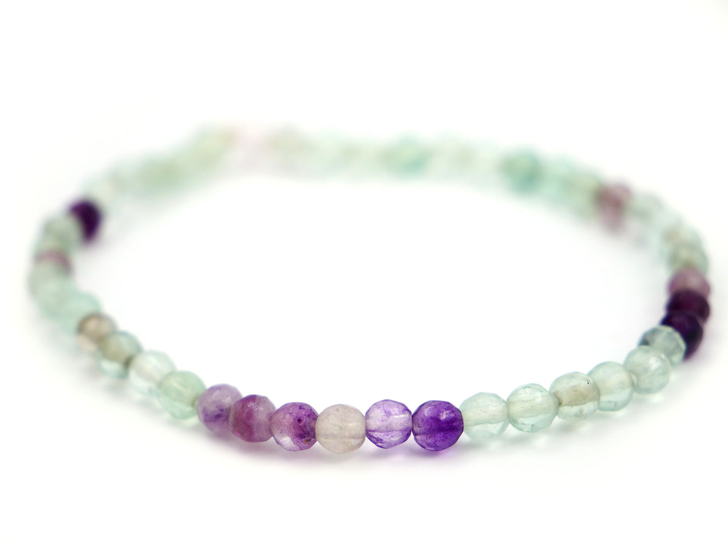 Bracelet en fluorite - 4mm facetté