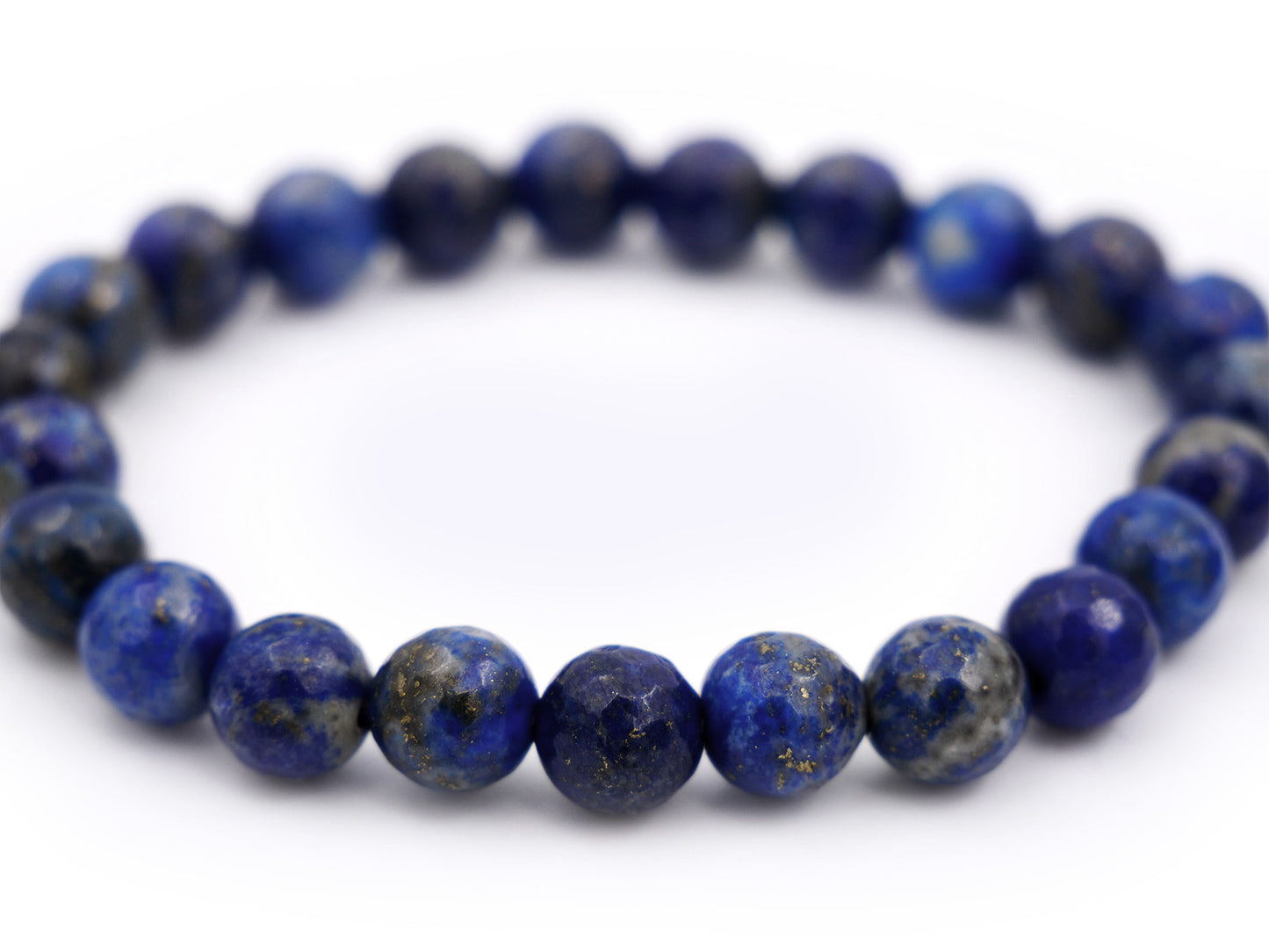 Bracelet en lapis lazuli - 8mm facetté