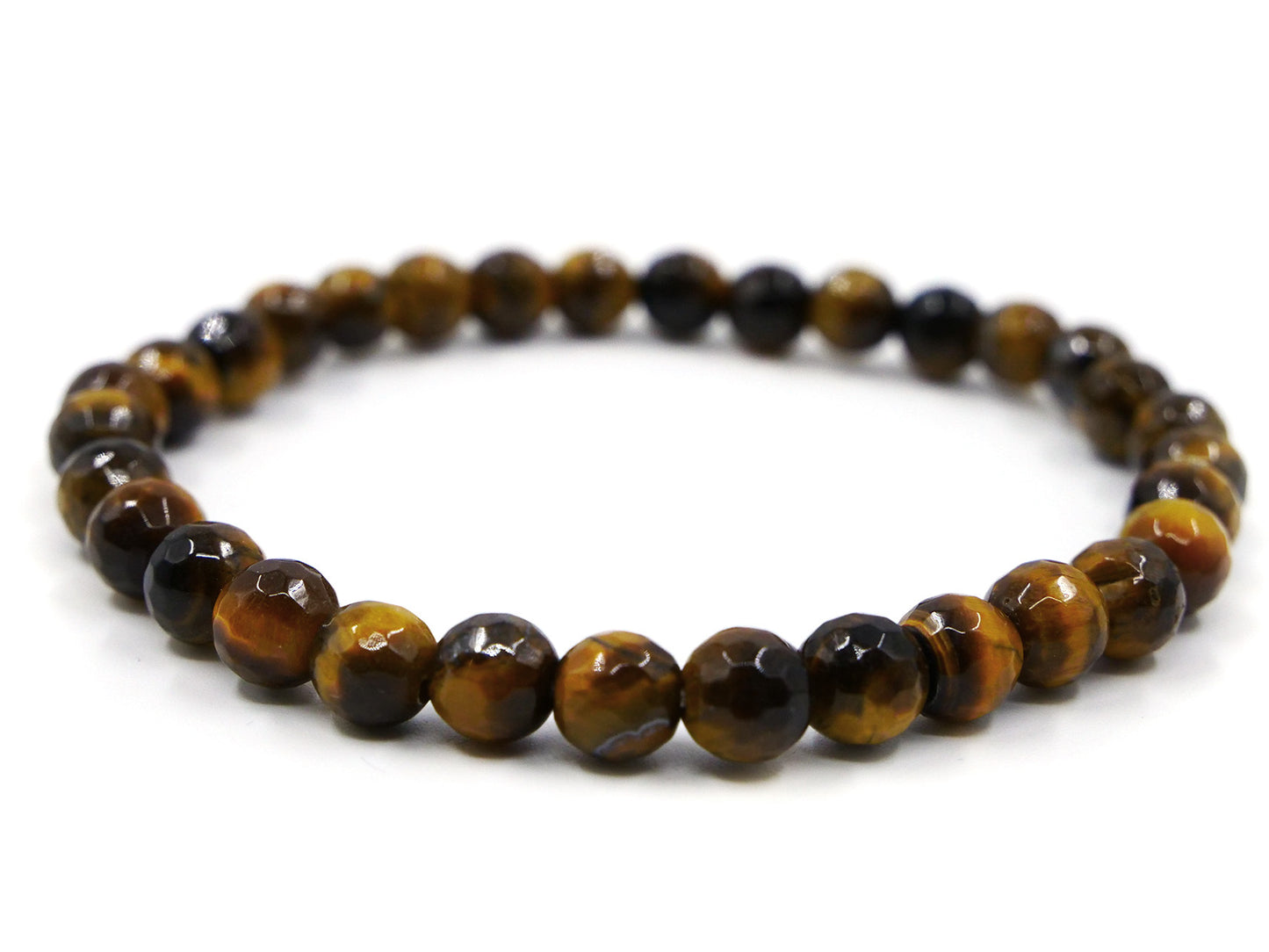 Bracelet en oeil de tigre - 6mm facetté