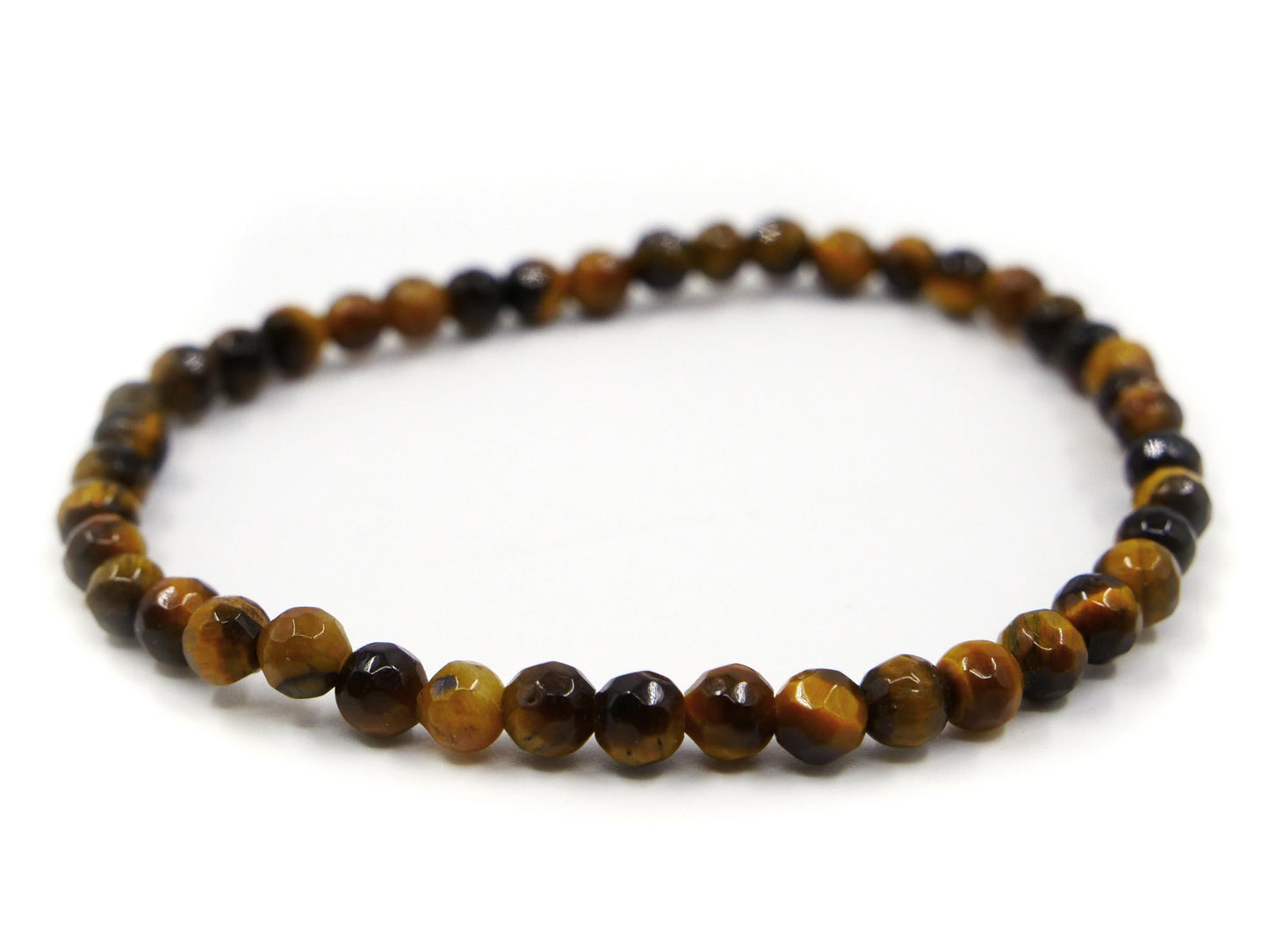 Bracelet en oeil de tigre - 4mm facetté