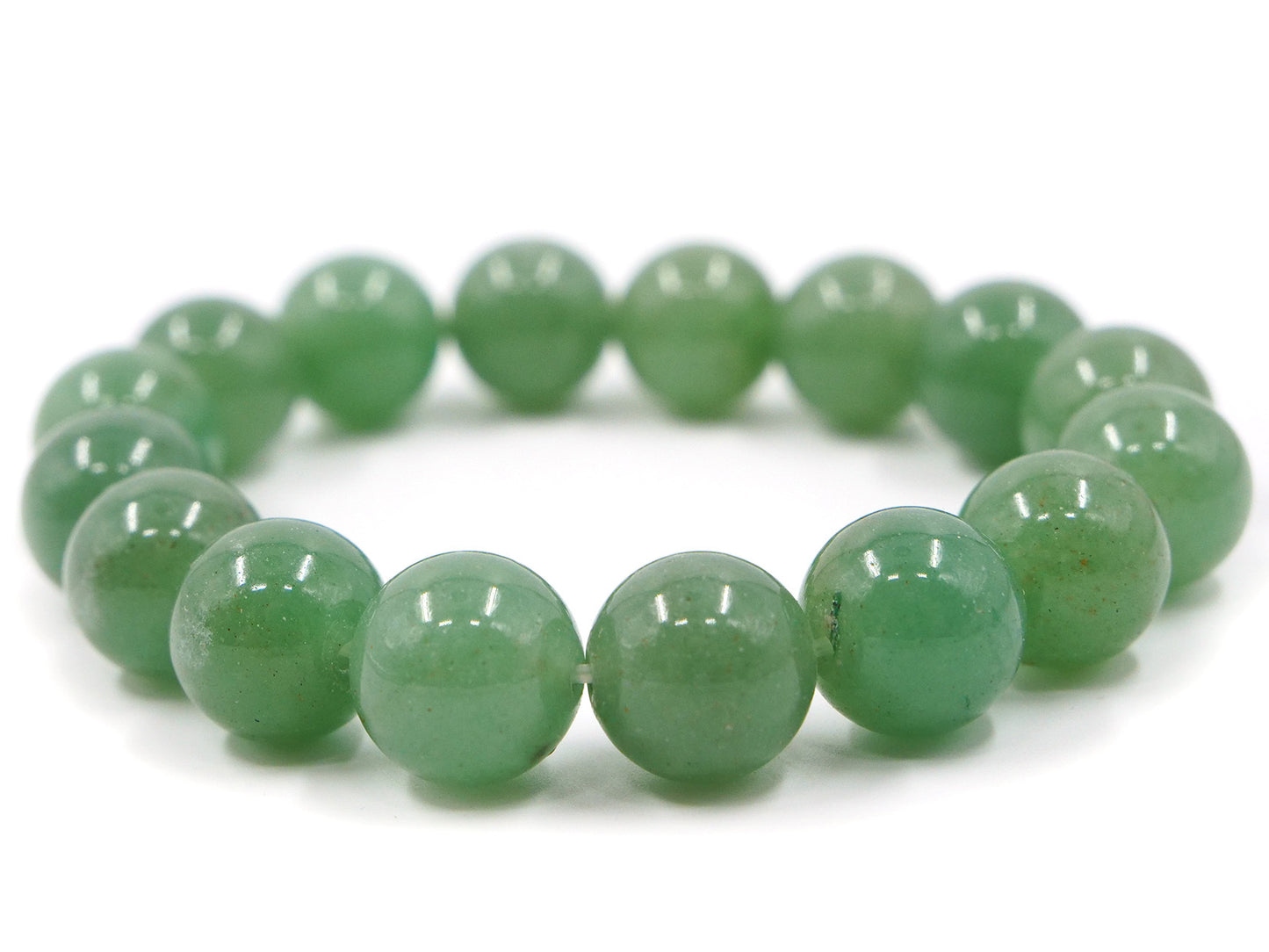 Bracelet en aventurine verte - 12mm