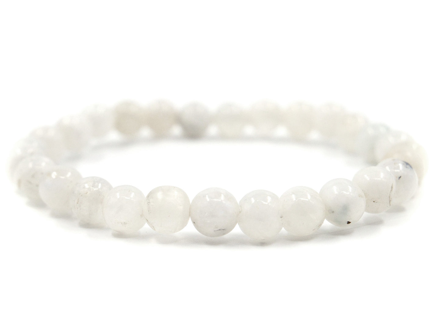 Bracelet en labradorite blanche "pierre de lune" - 7mm