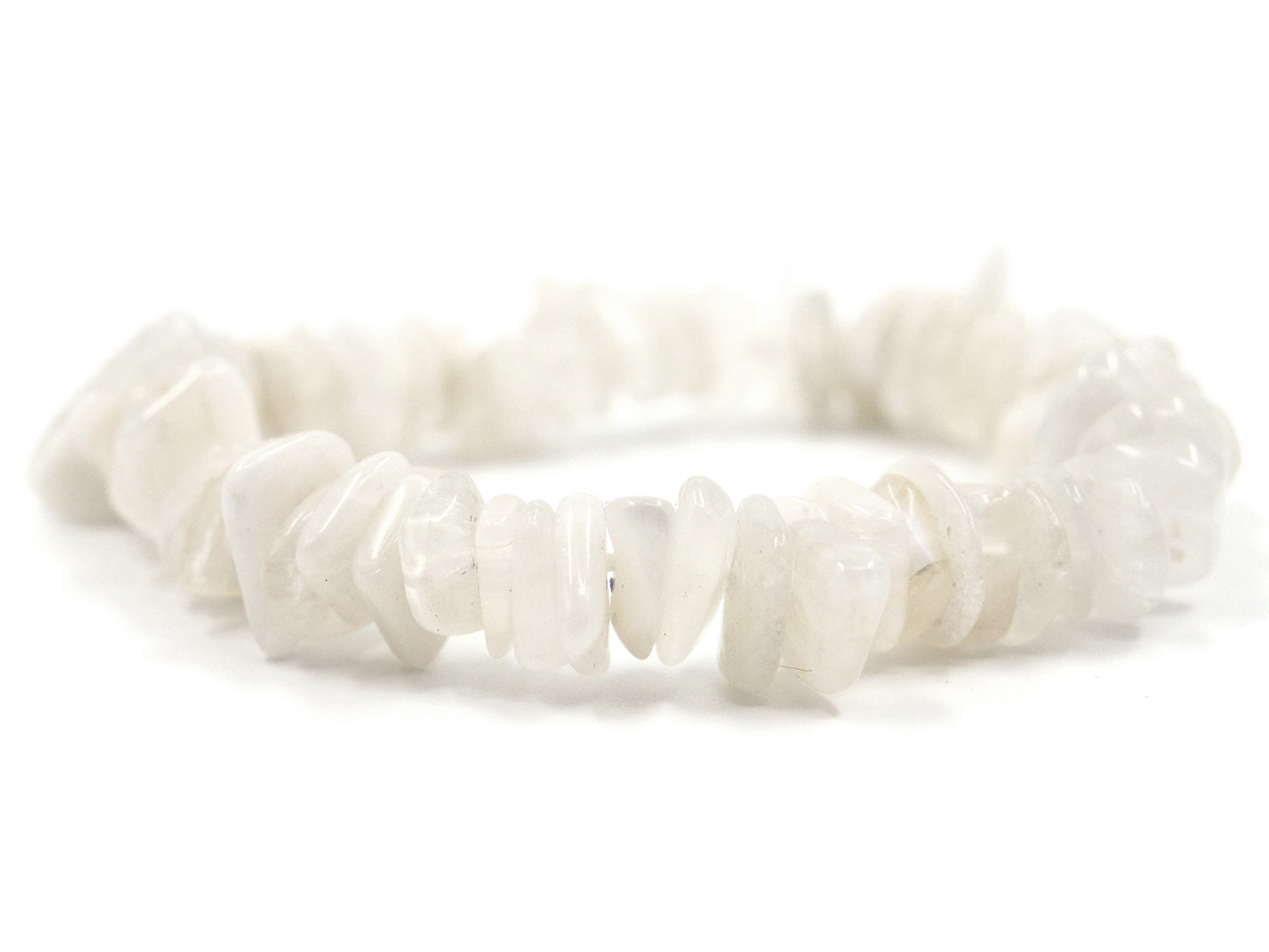 Bracelet en labradorite blanche "pierre de lune"