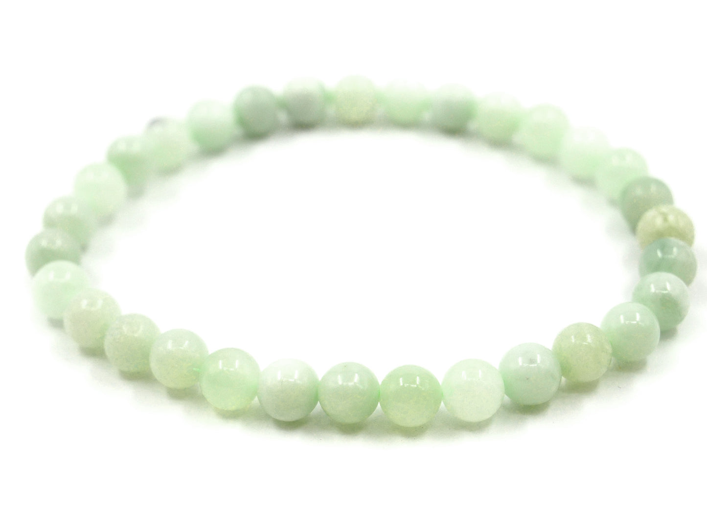 Bracelet en serpentine noble - 6mm