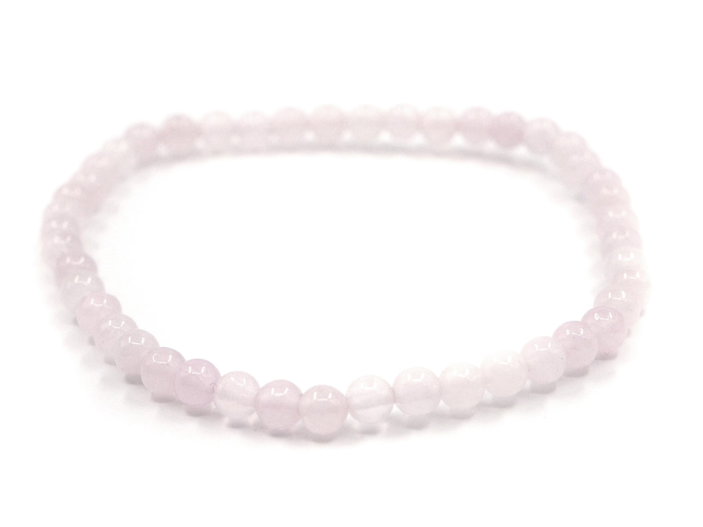 Bracelet en quartz rose - 4mm