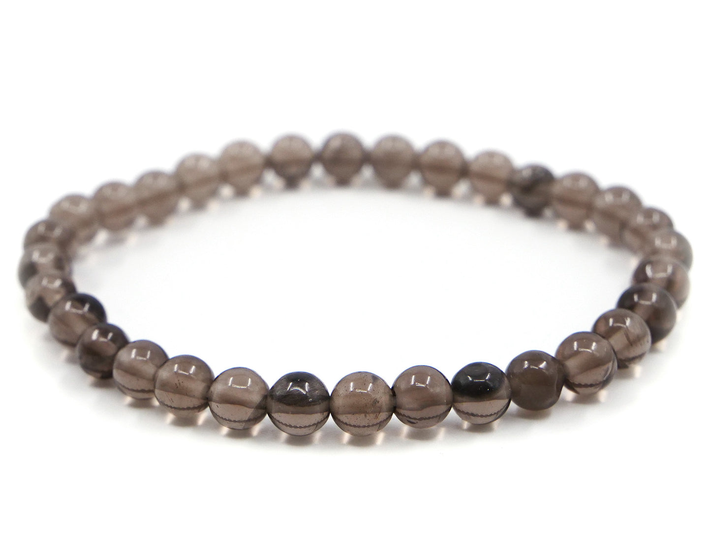 Bracelet en quartz fumé - 6mm