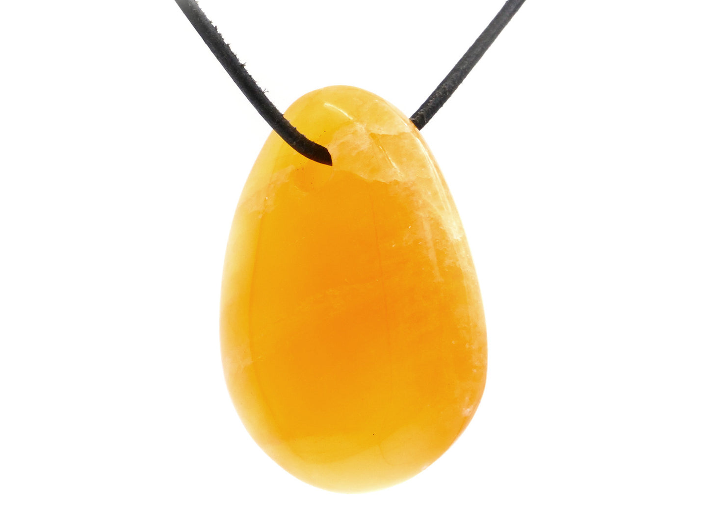 Calcite orange - Pendentif pierre percée