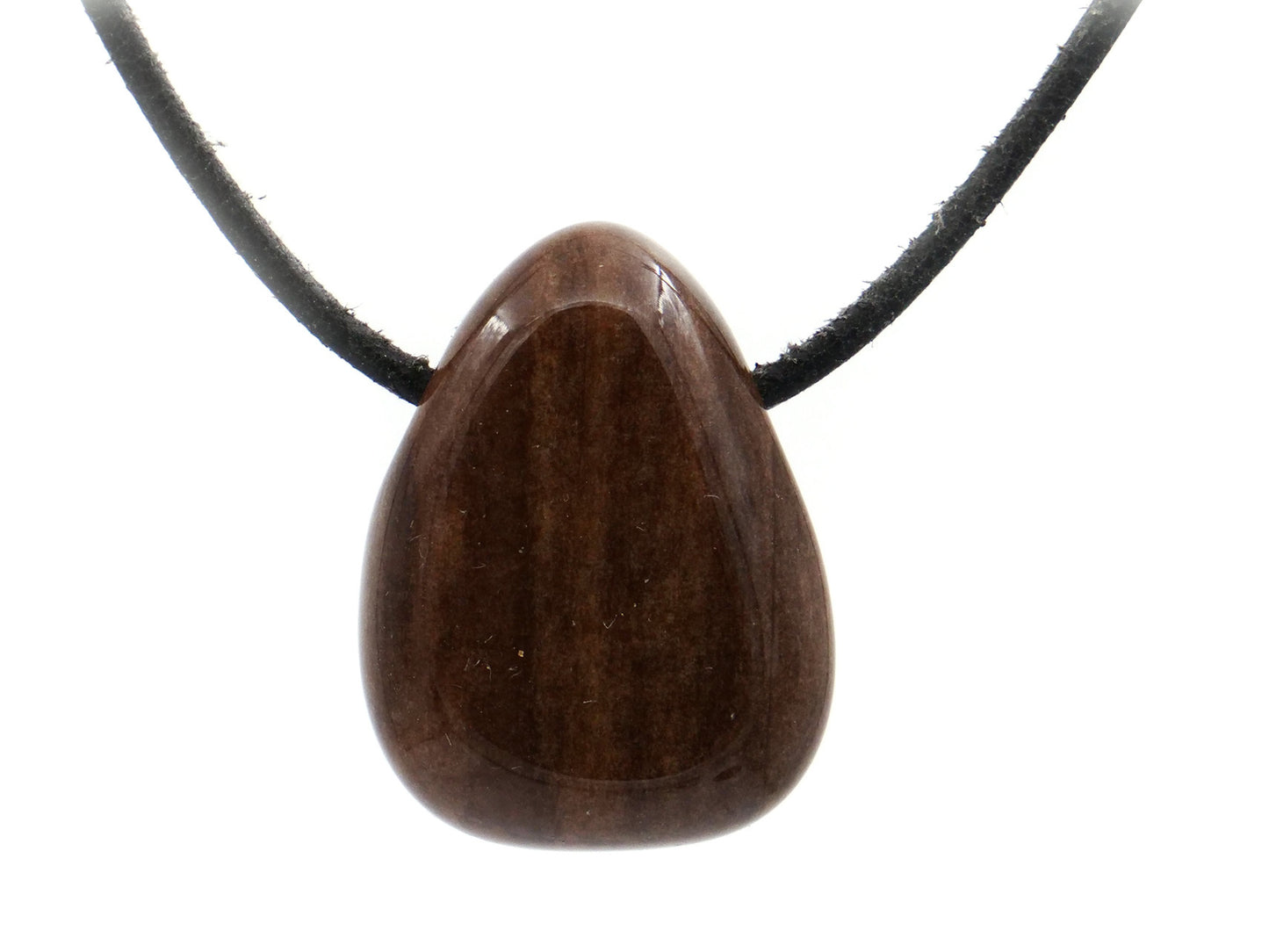 Bois pétrifié (fossile) - Pendentif pierre percée