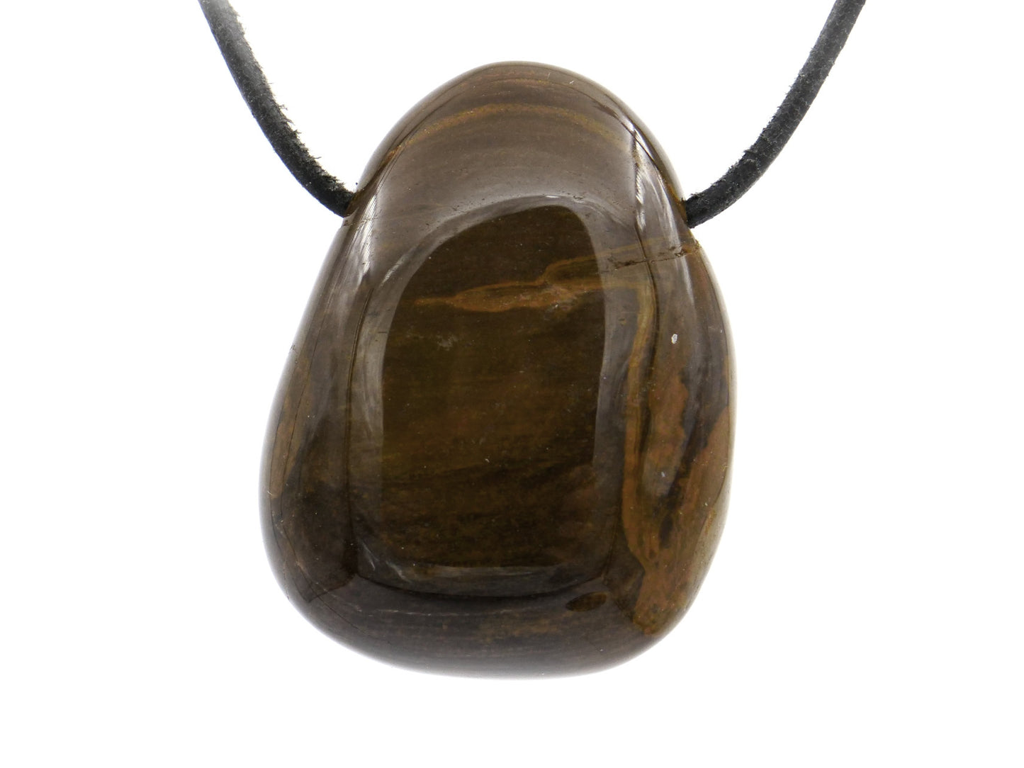 Bois pétrifié (fossile) - Pendentif pierre percée