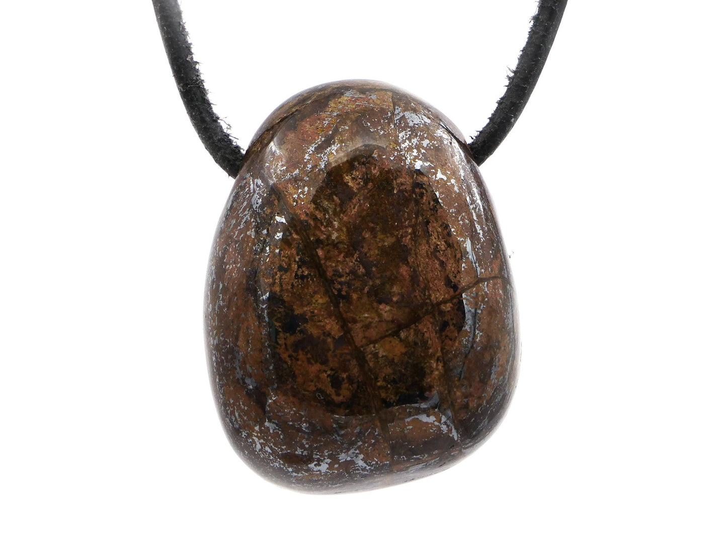 Bronzite - Pendentif pierre percée