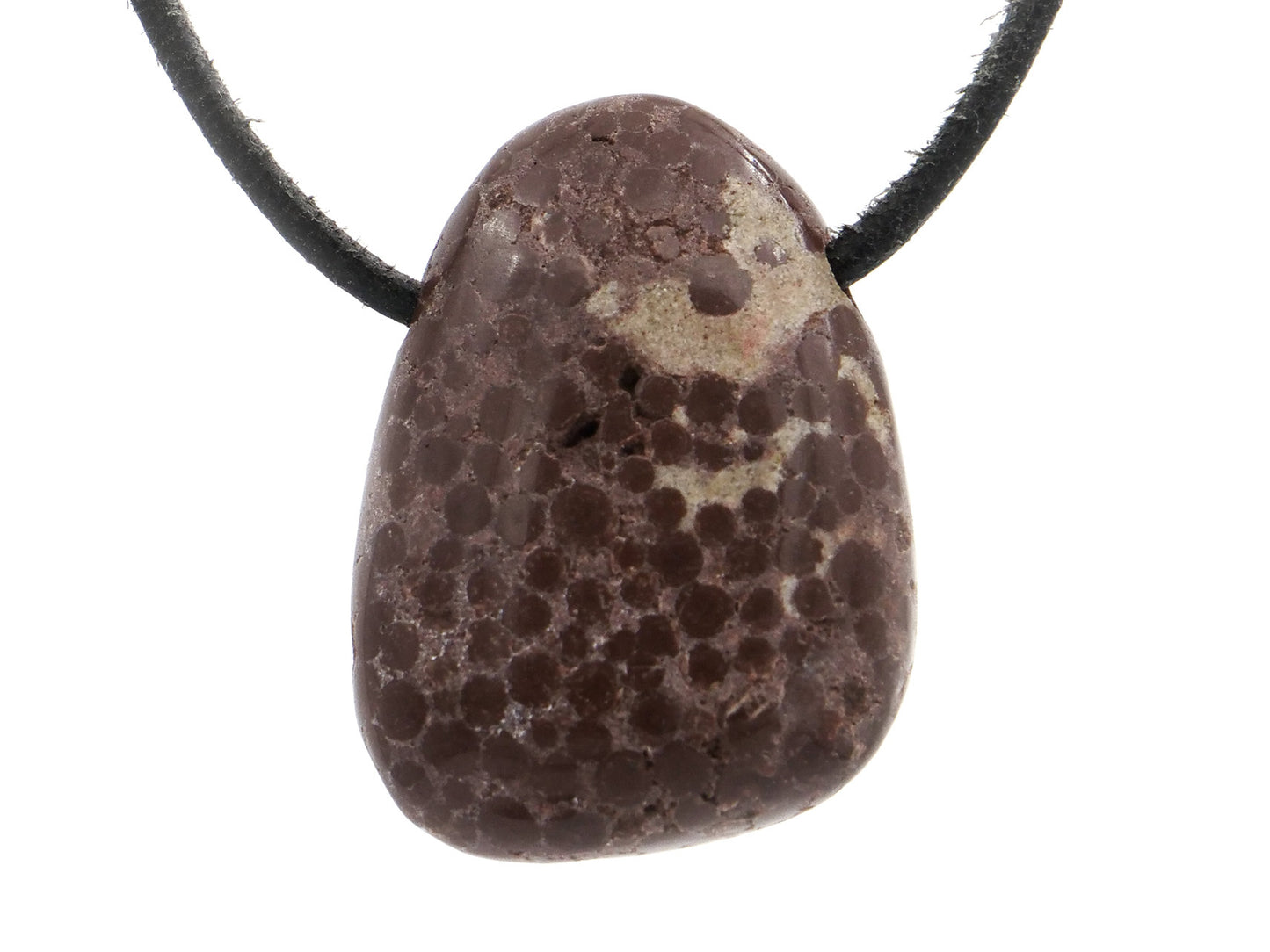 Oolithe (calcaire oolithique) - Pendentif pierre percée