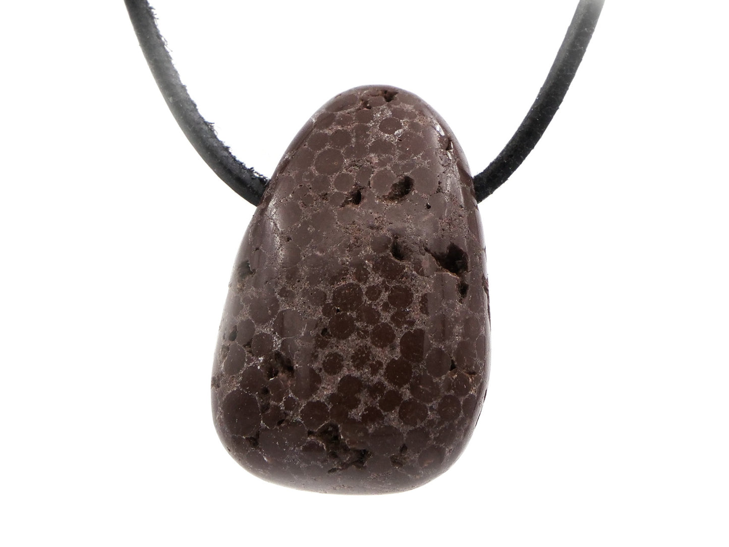 Oolithe (calcaire oolithique) - Pendentif pierre percée