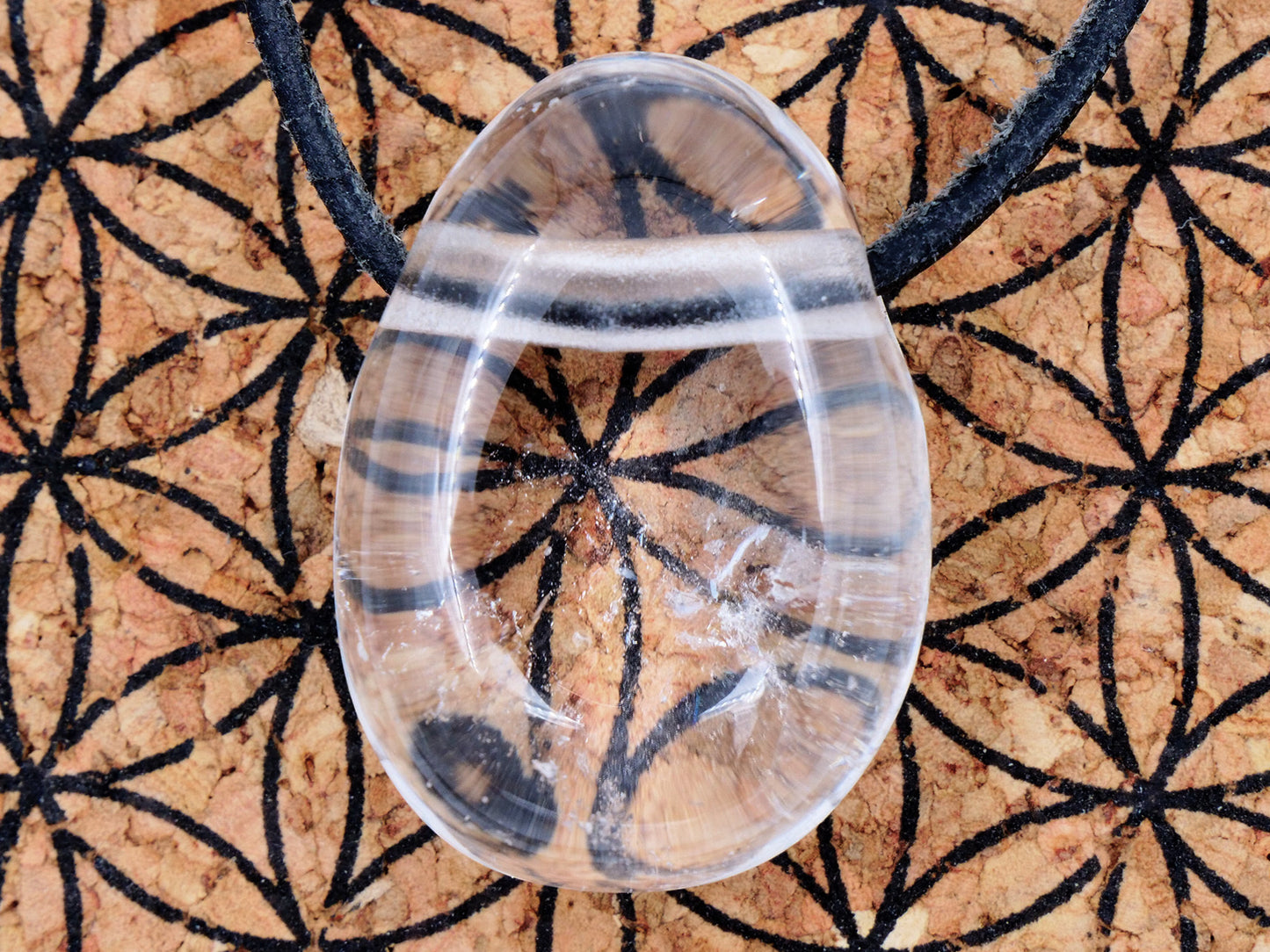 Cristal de roche (quartz) - Pendentif pierre percée