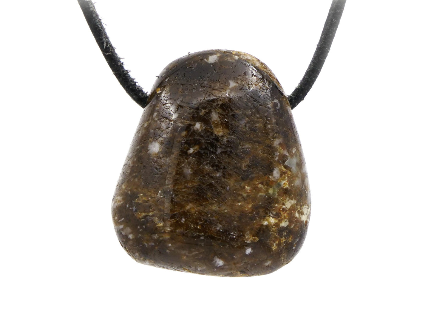 Dravite (tourmaline brune) - Pendentif pierre percée