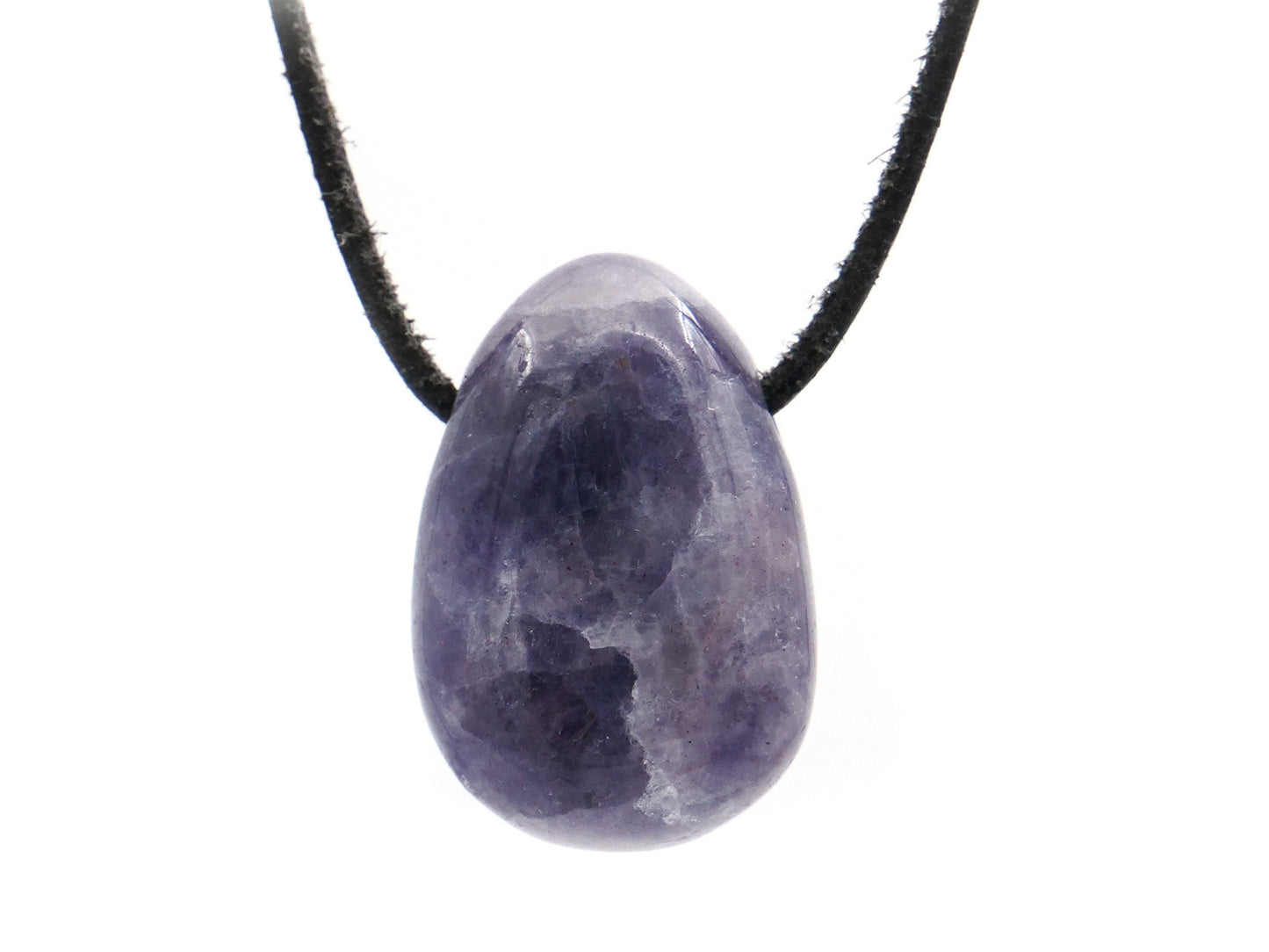 Iolite (cordiérite, saphir d'eau) - Pendentif pierre percée