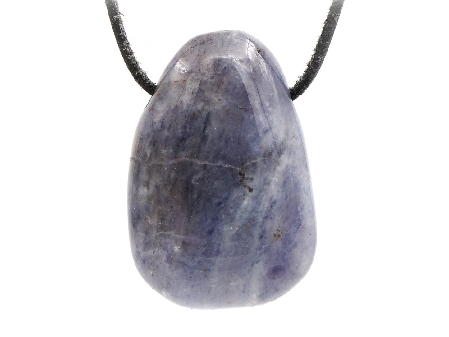 Iolite (cordiérite, saphir d'eau) - Pendentif pierre percée