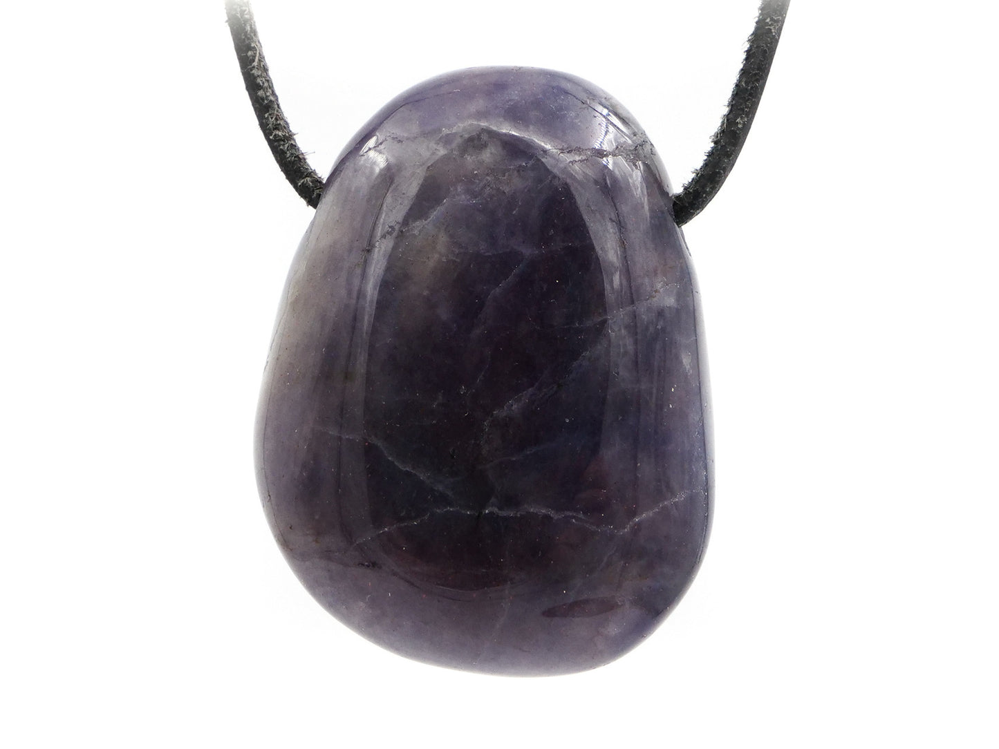 Iolite (cordiérite, saphir d'eau) - Pendentif pierre percée