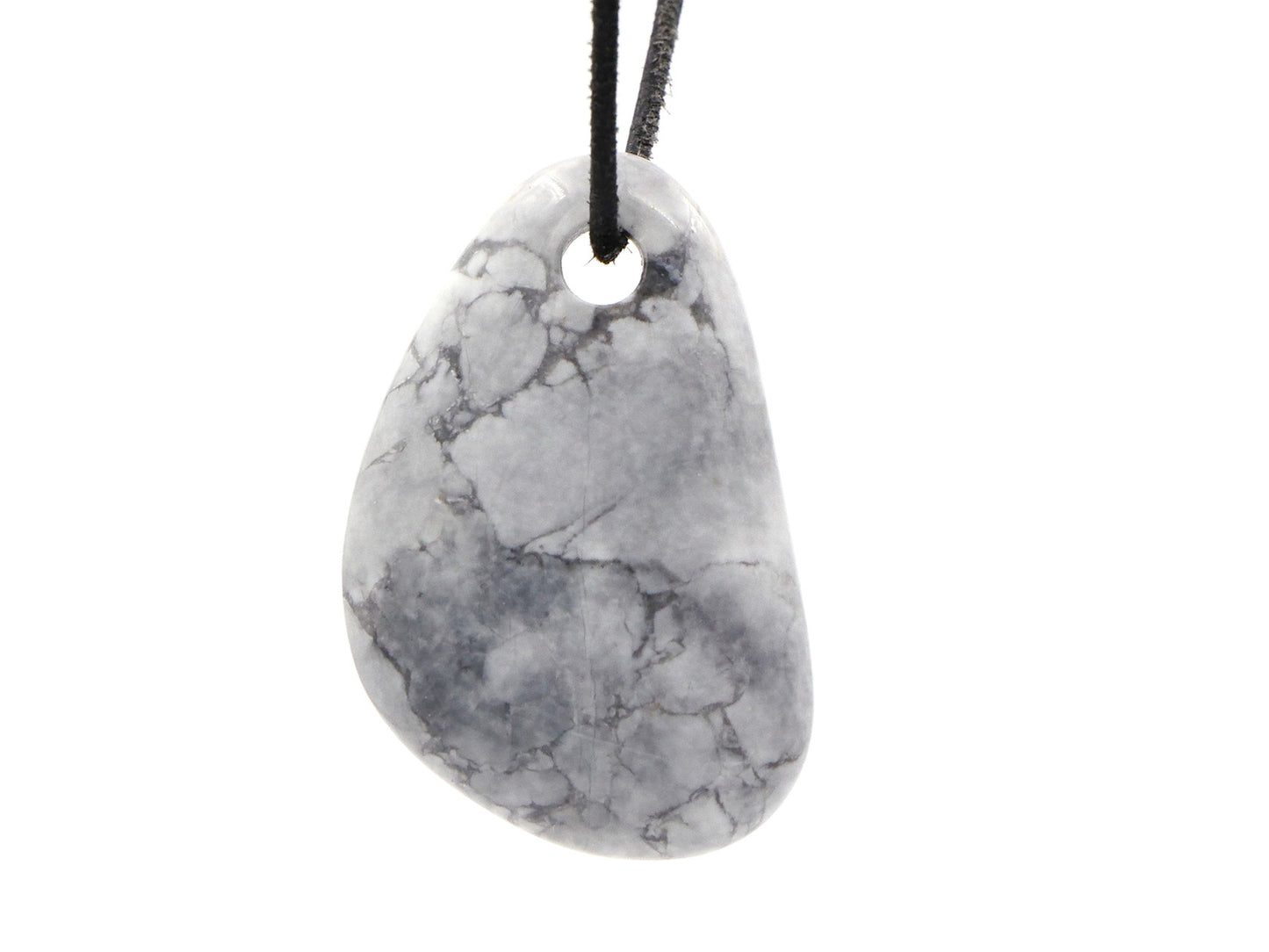 Magnésite - Pendentif pierre percée