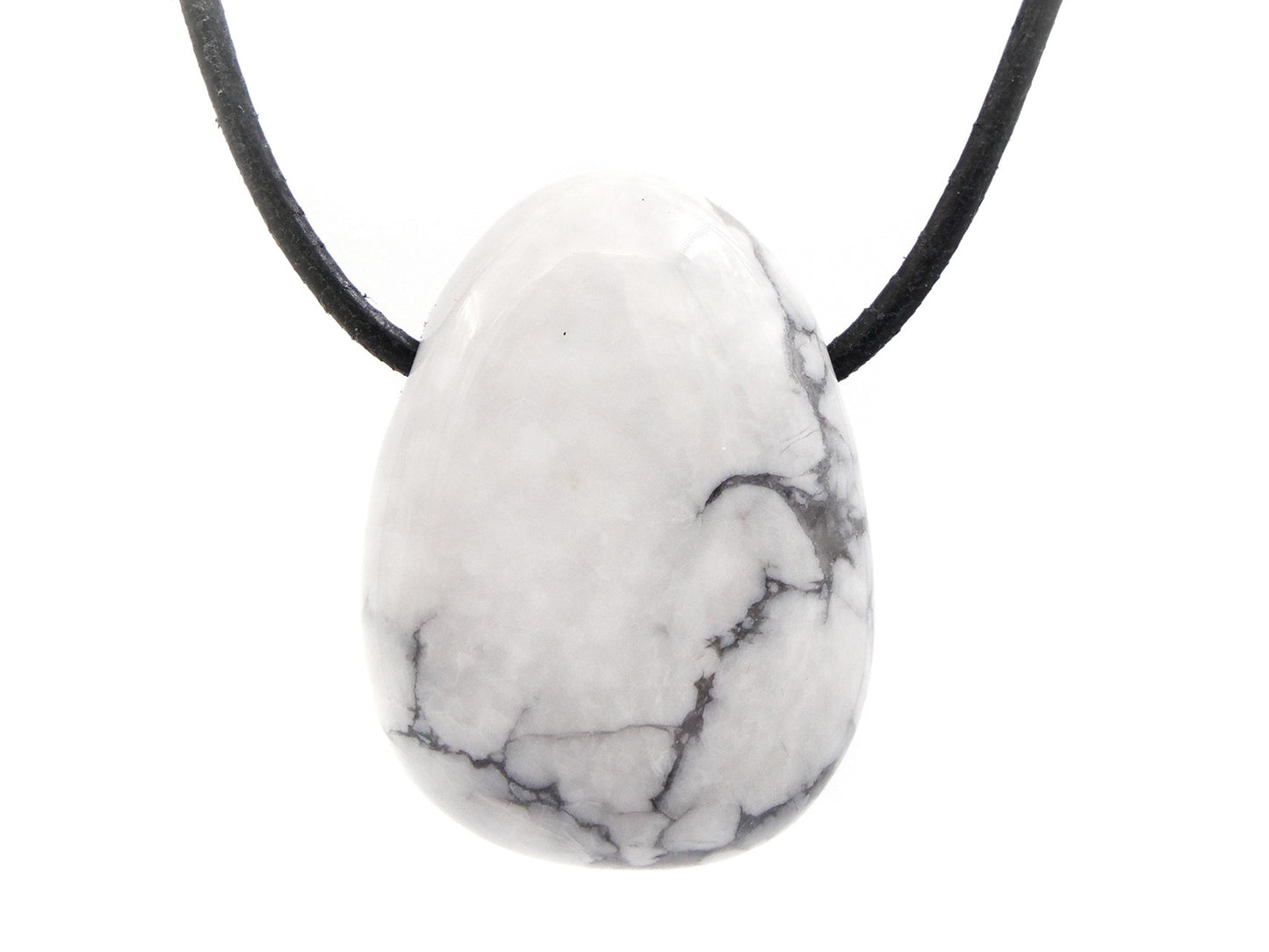 Magnésite - Pendentif pierre percée