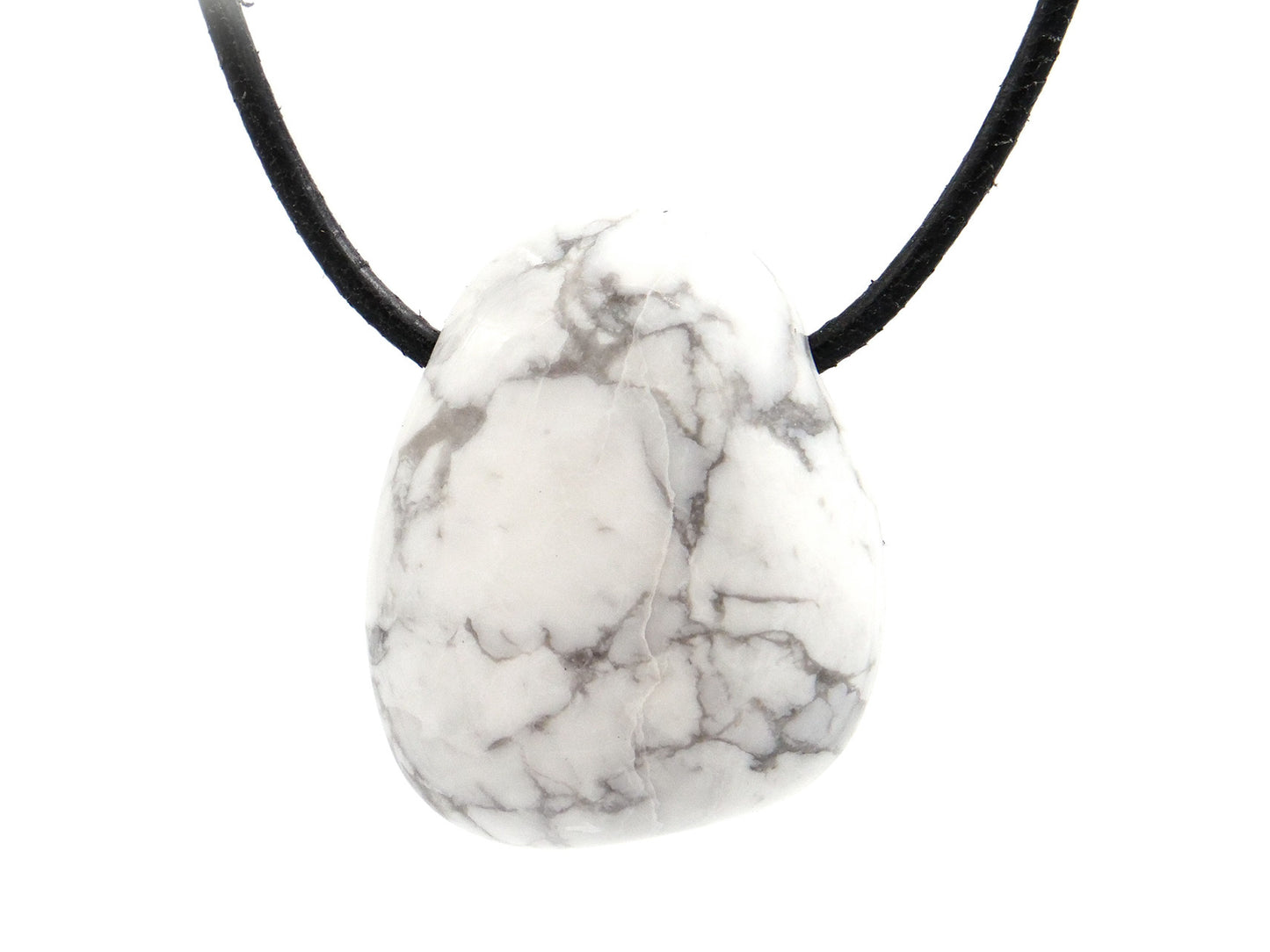 Magnésite - Pendentif pierre percée