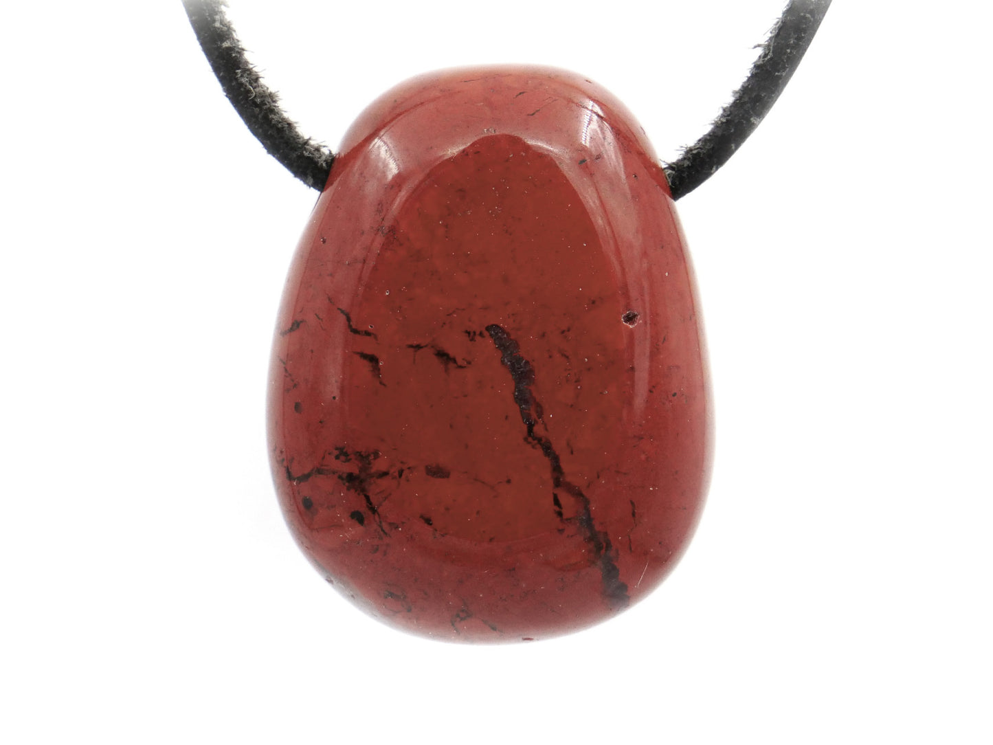 Jaspe rouge - Pendentif pierre percée