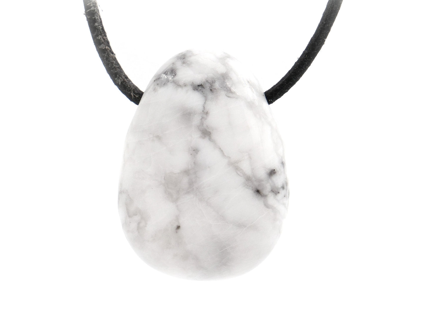 Magnésite - Pendentif pierre percée