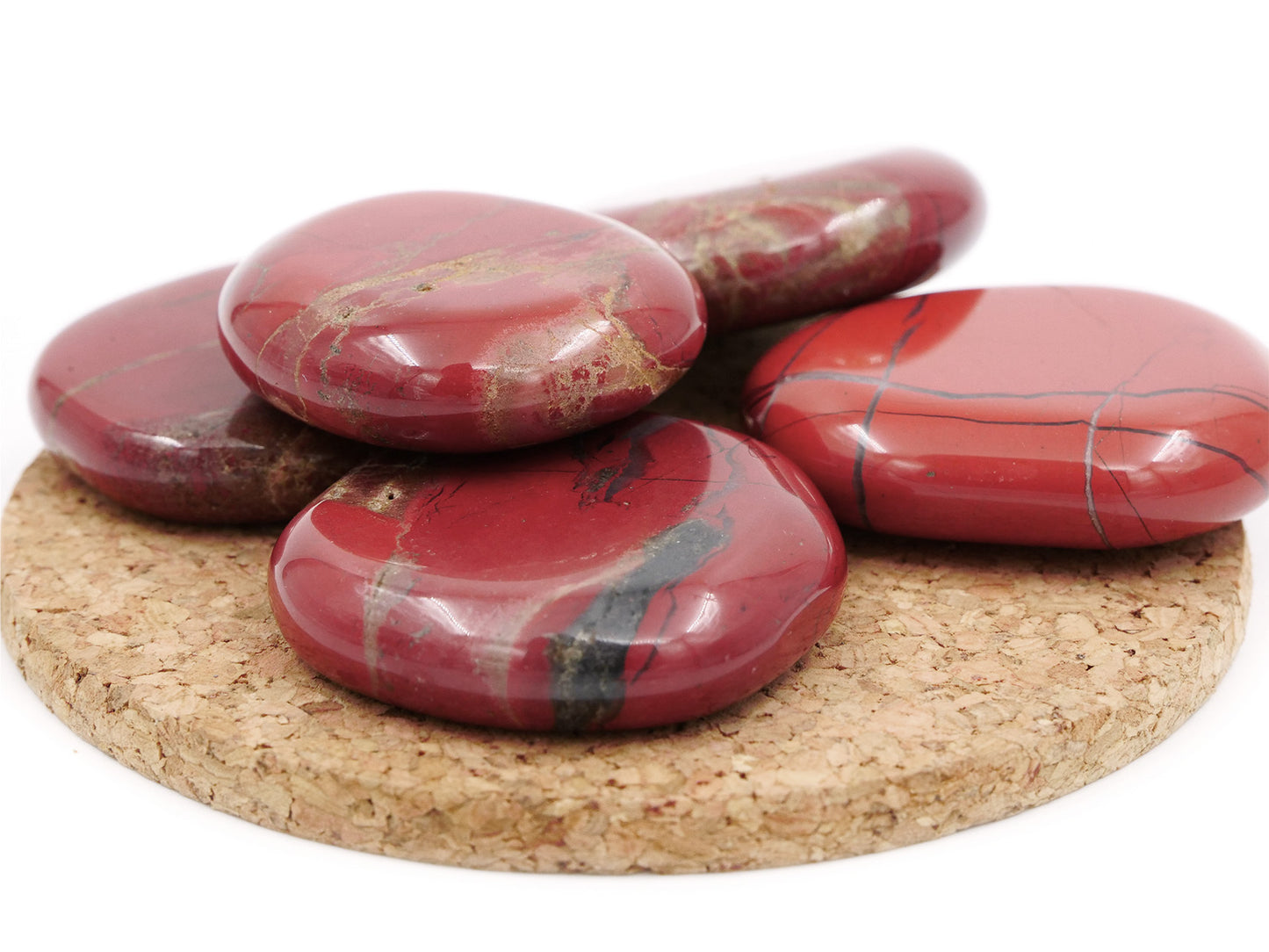 Jaspe rouge - Pierre roulée
