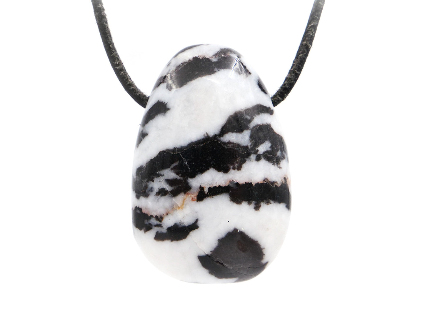 Marbre zébré (jaspe zébré) - Pendentif pierre percée