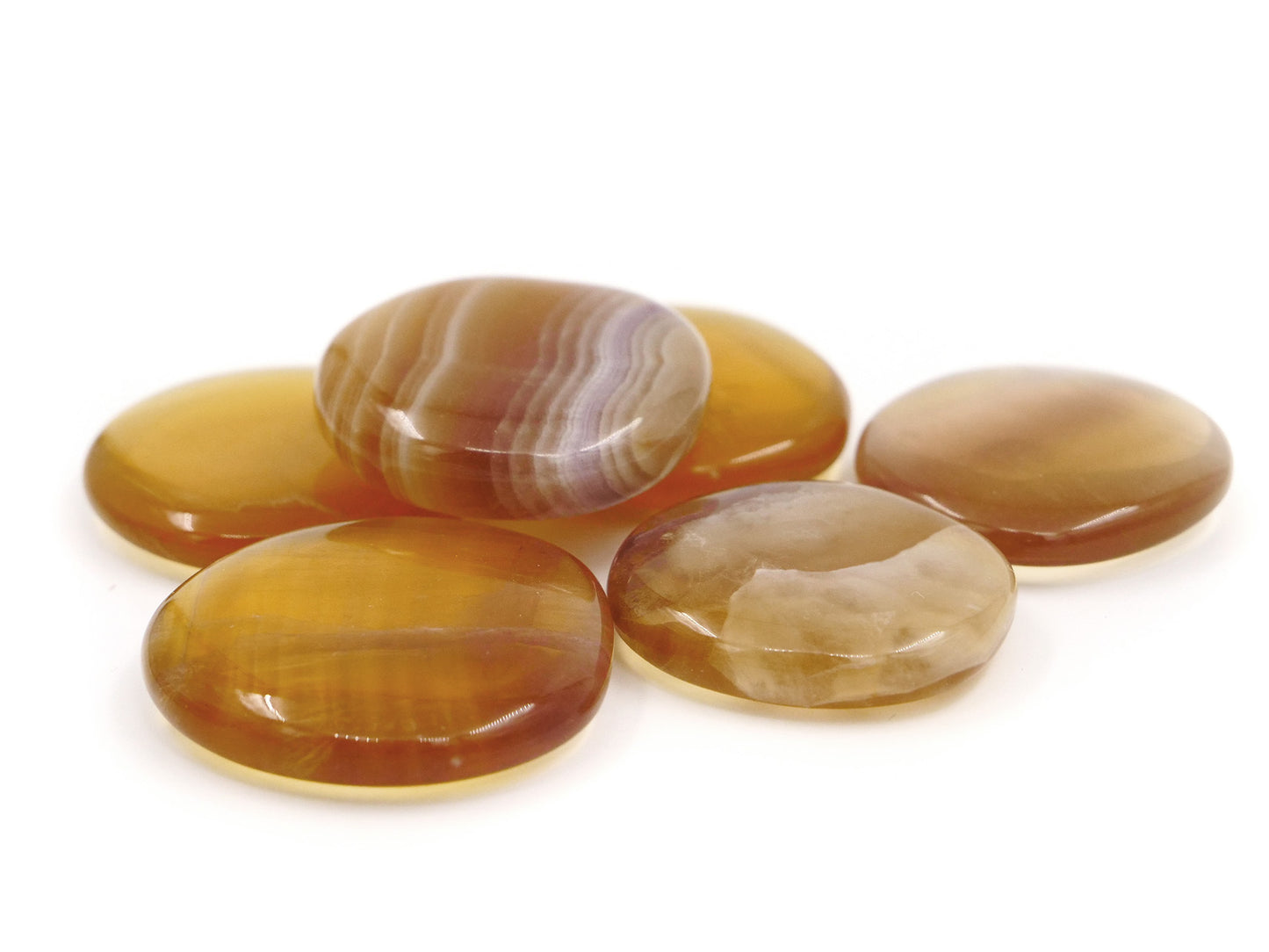 Fluorite jaune - Pierre roulée