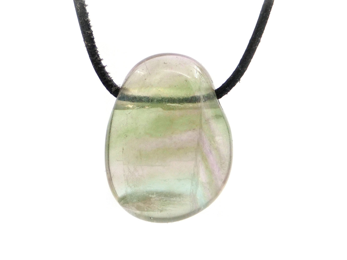 Fluorite - Pendentif pierre percée