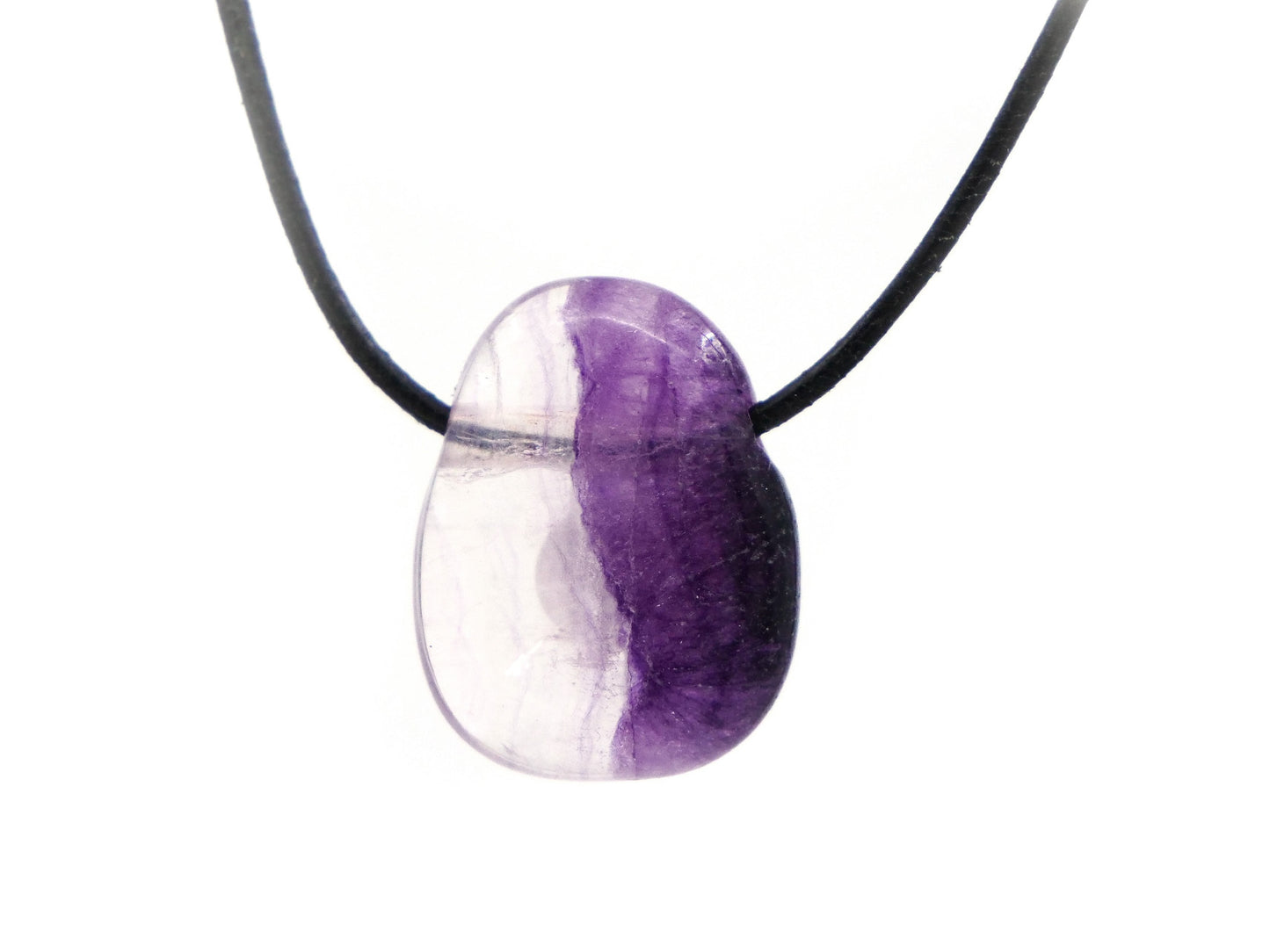 Fluorite - Pendentif pierre percée