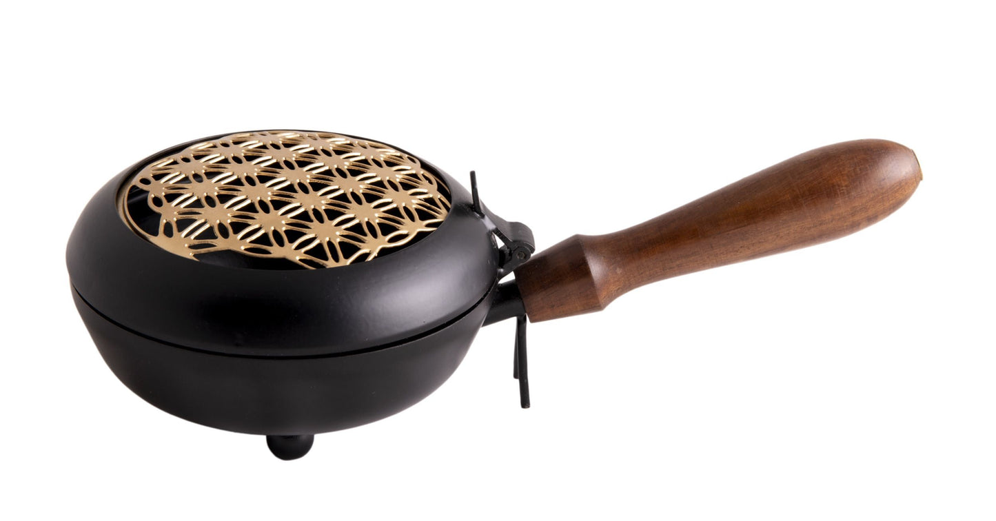 Récipient de transport avec fleur de vie