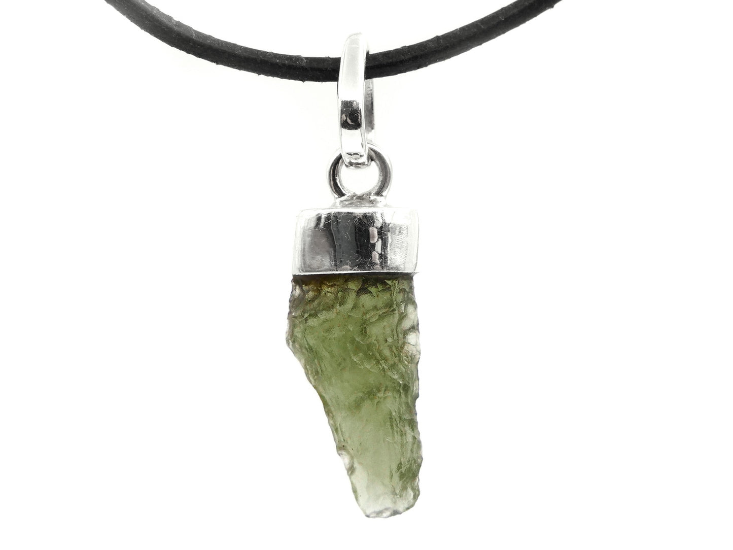 Moldavite - Pendentif argent 925