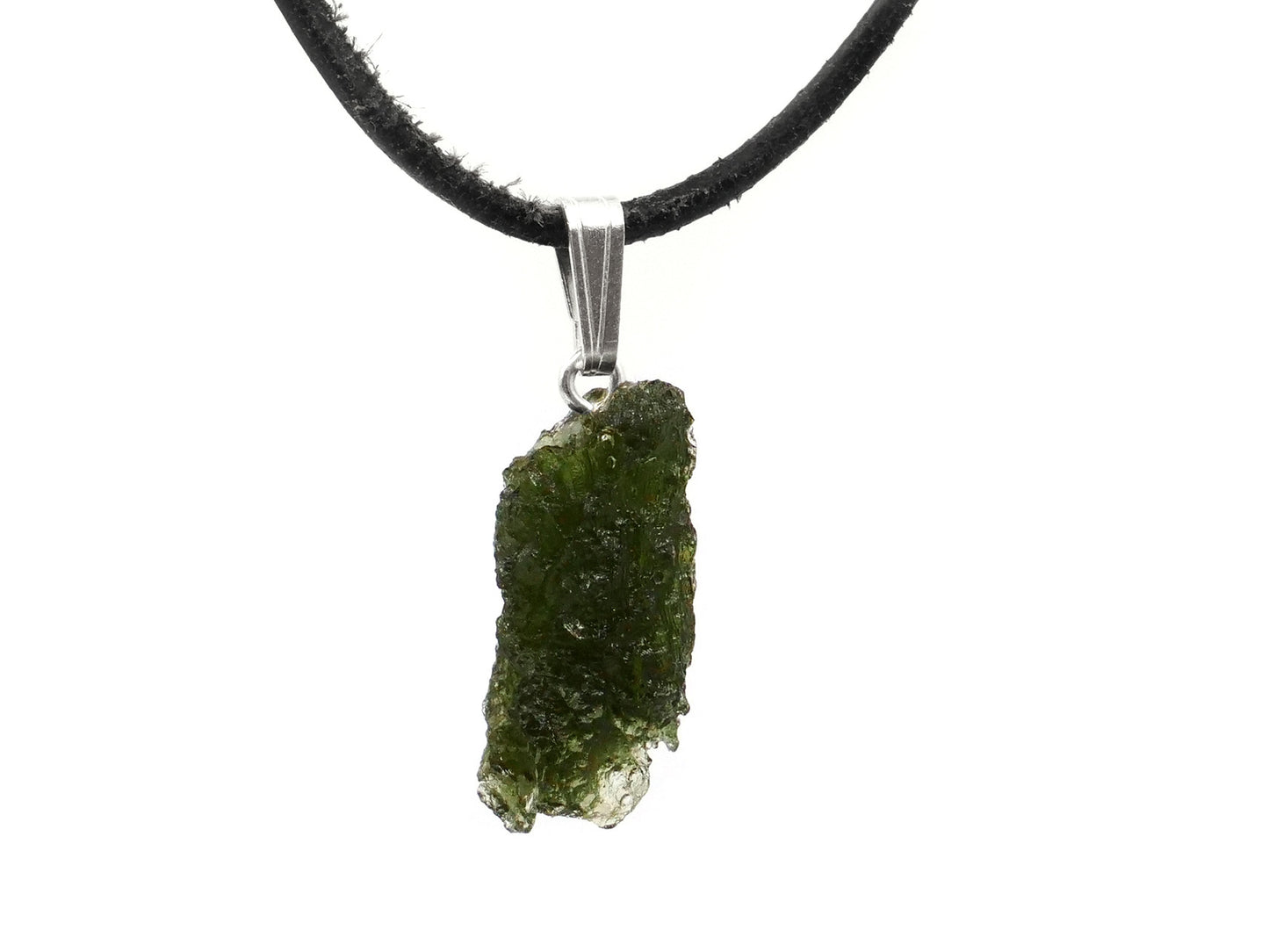 Moldavite - Pendentif argent 925