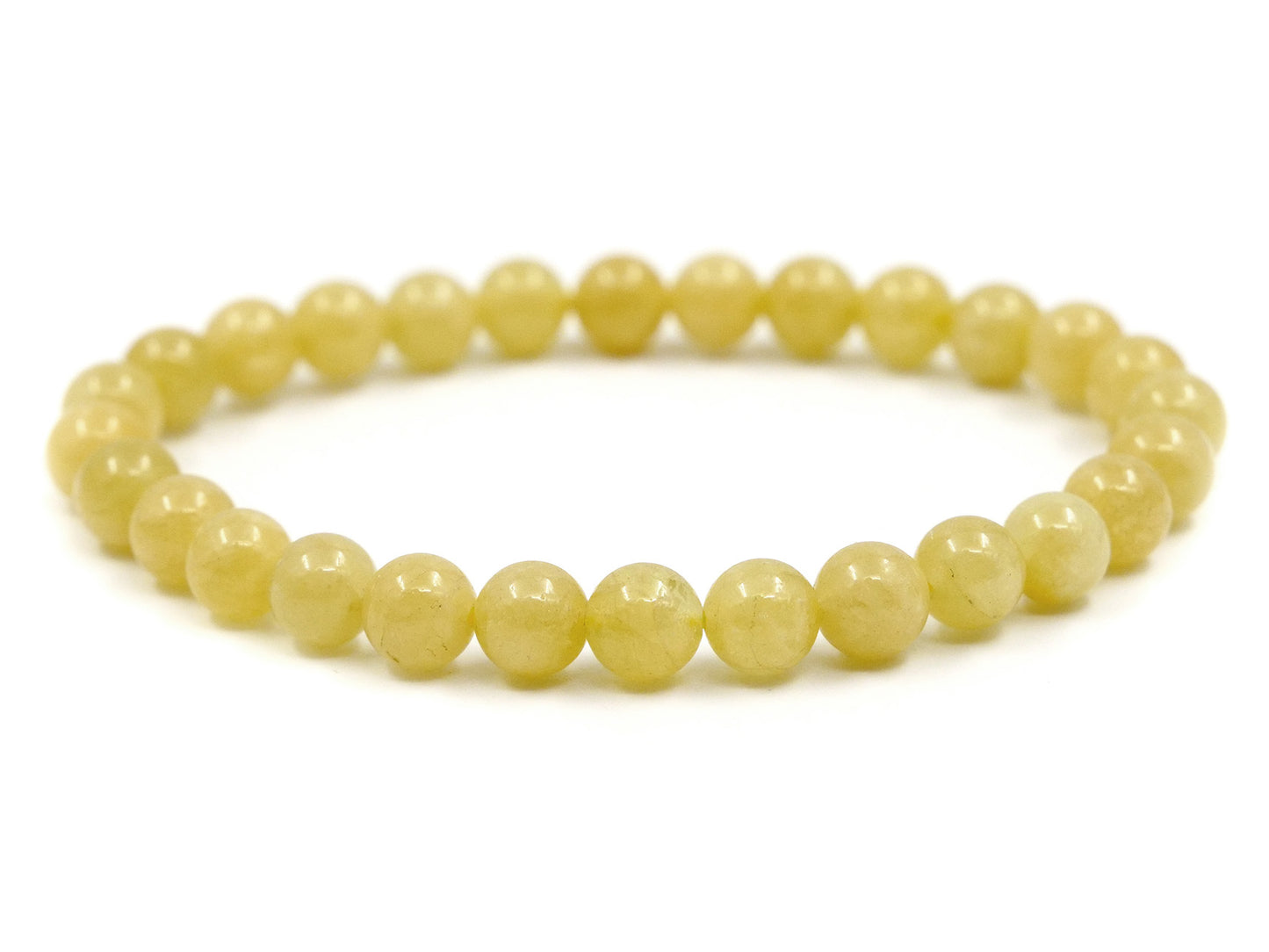 Bracelet en héliodore (béryl jaune) - 6mm
