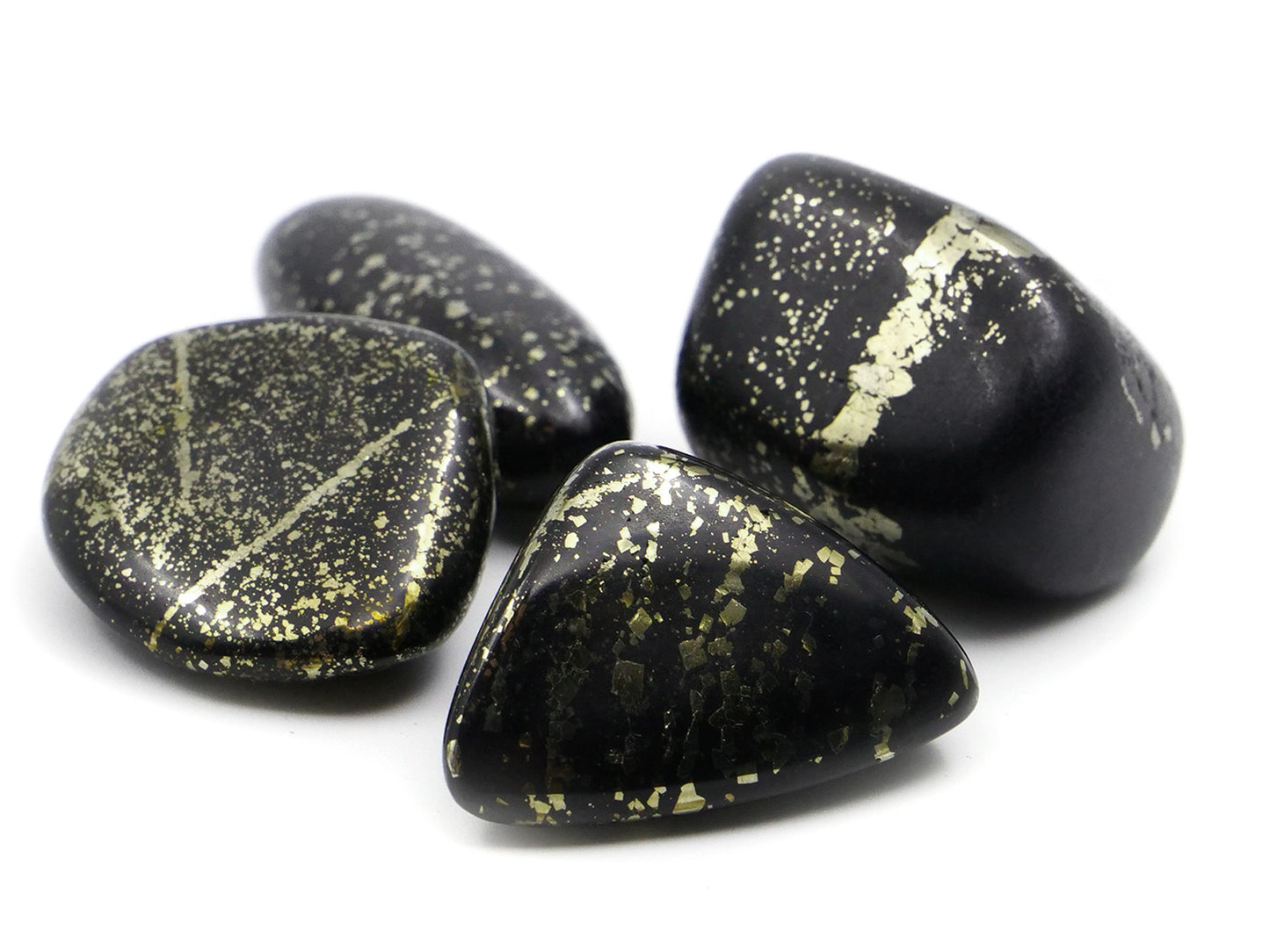 Ardoise à pyrite suisse - Pierre roulée