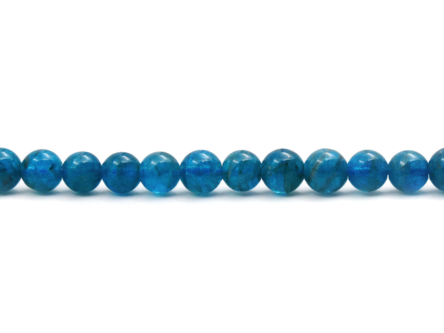 Apatite bleue - perles 6,5 mm