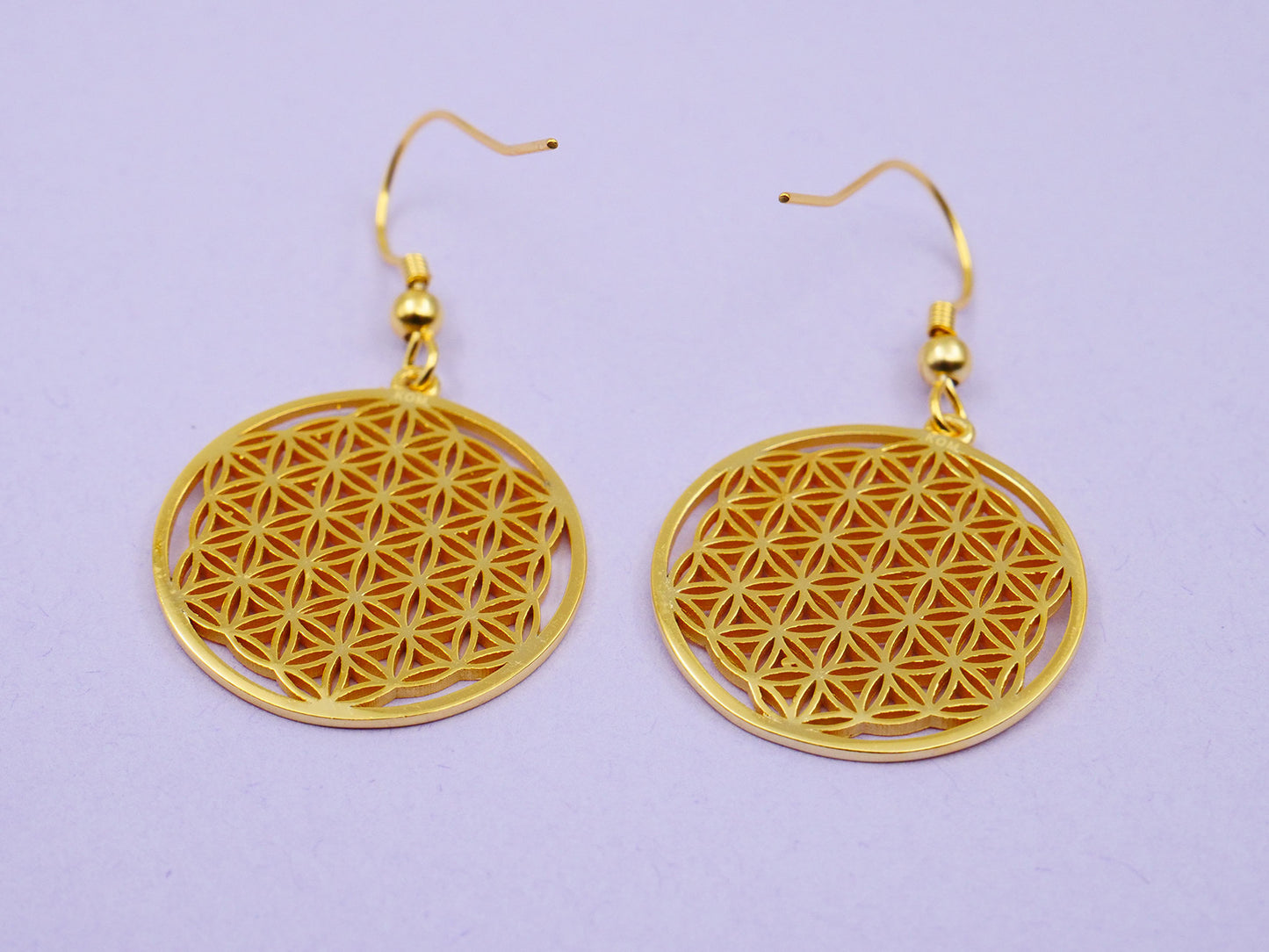 Boucles d'oreilles Fleur de Vie - Argent 925