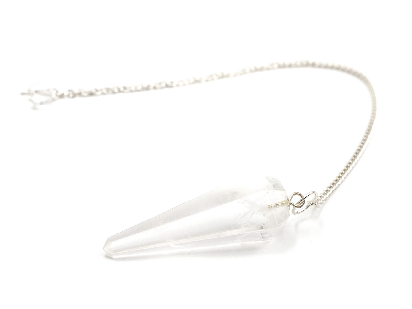 Cristal de roche - Pendule en pierre fine